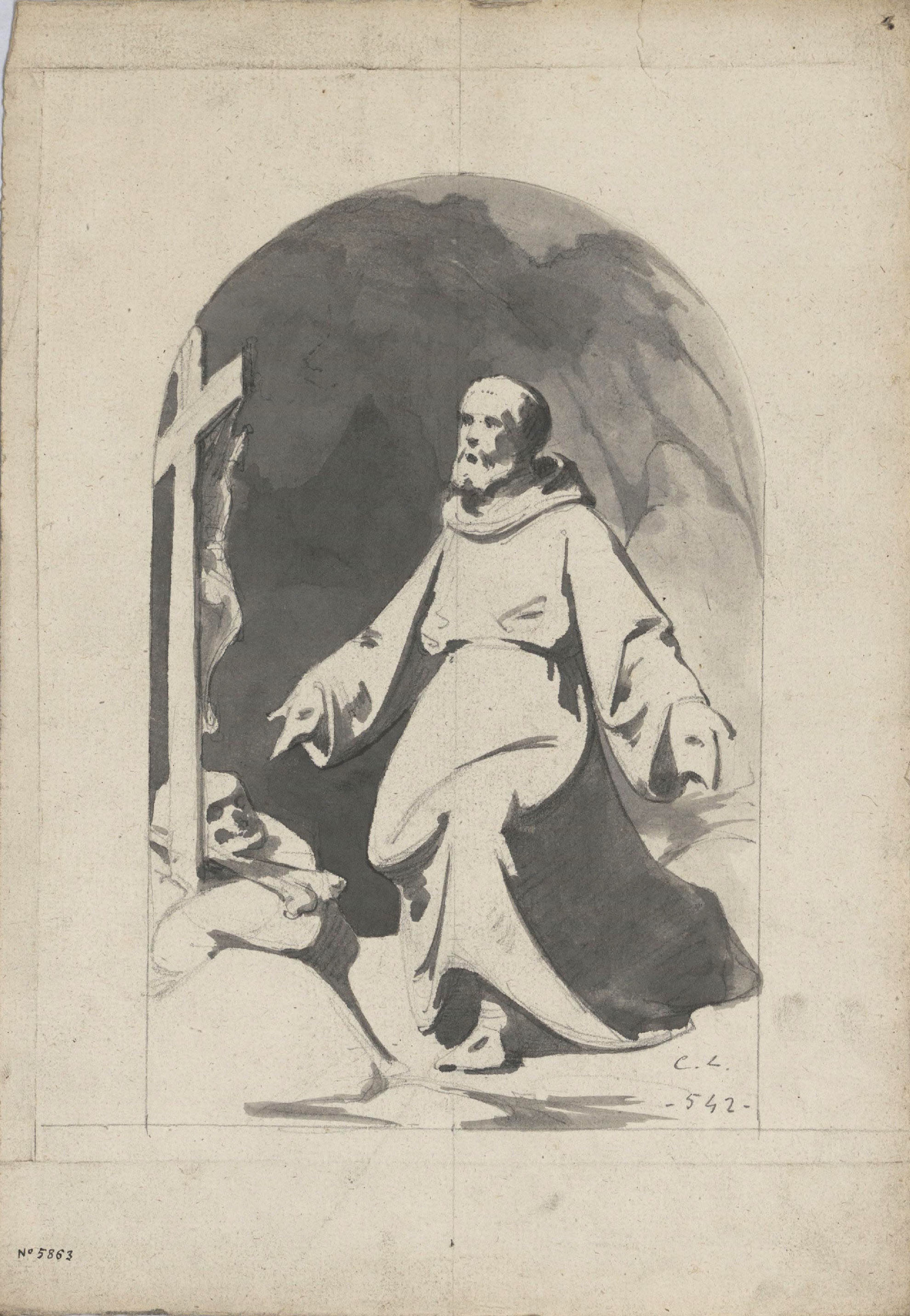 image for: Claudi Lorenzale - Sant Francesc - Cap a 1850-1870