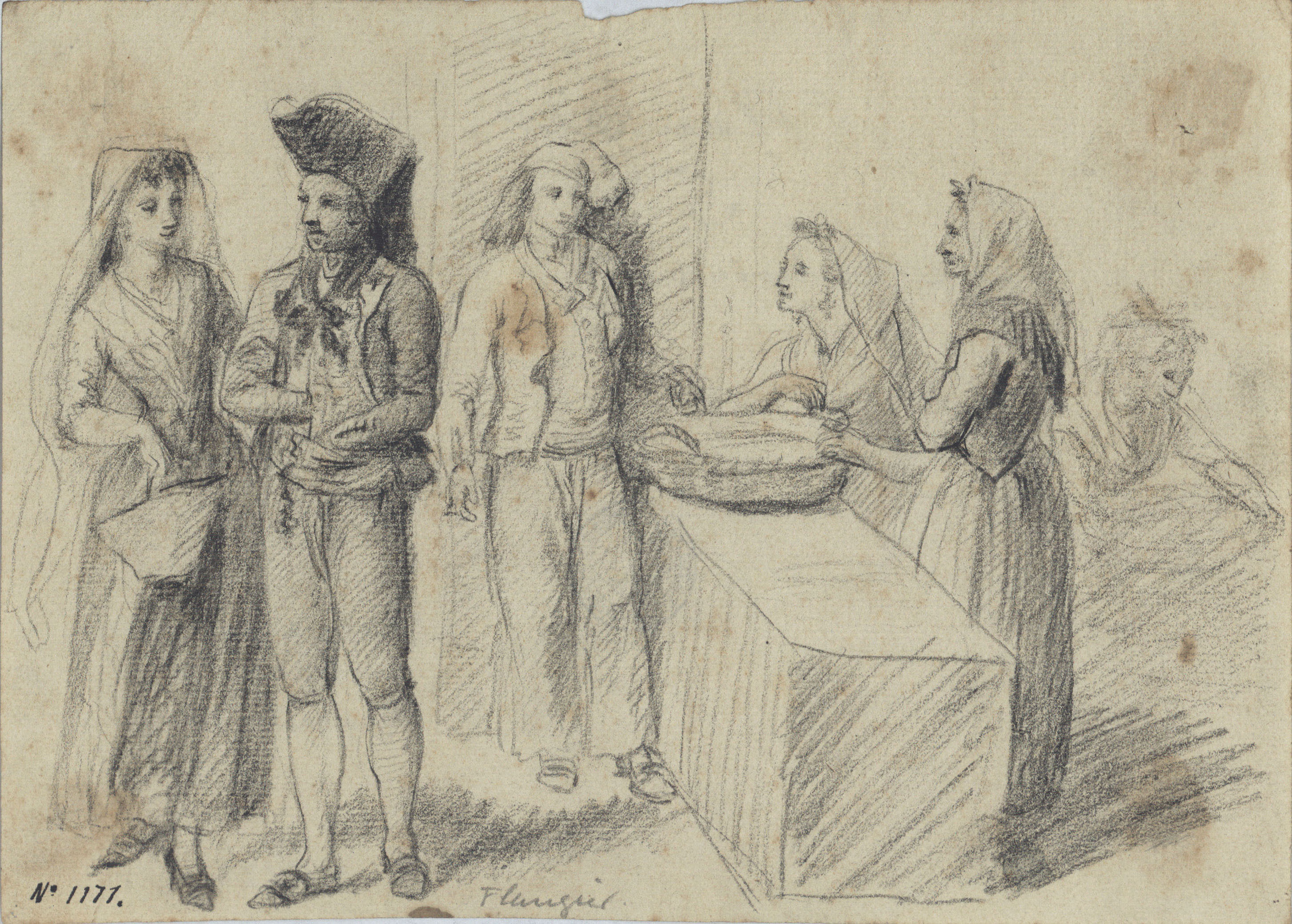 image for: Josep Bernat Flaugier - Una peixateria - Cap a 1800-1812 [1]