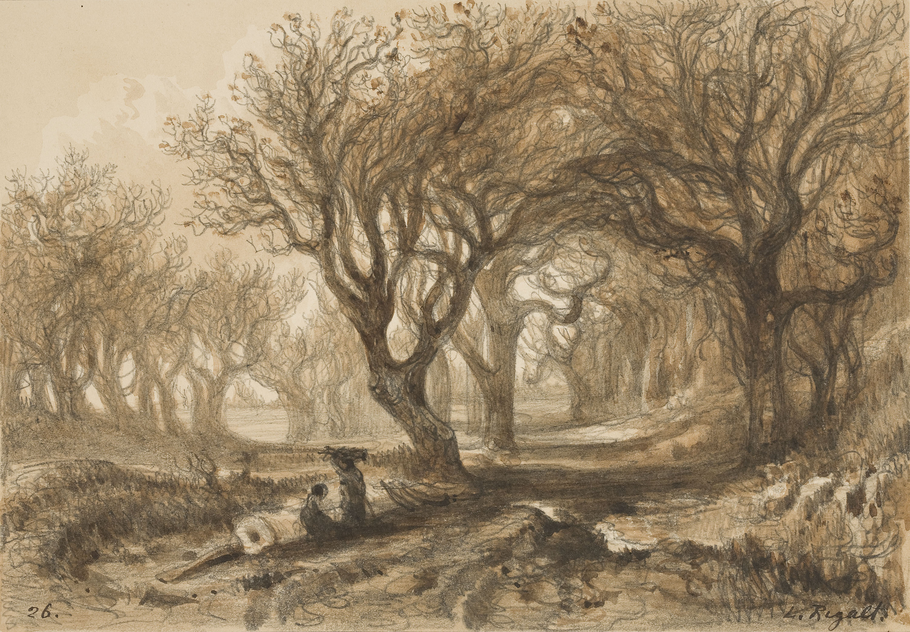 Lluís Rigalt - Paisatge - Cap a 1874 image for: Lluís Rigalt - Paisatge - Cap a 1874