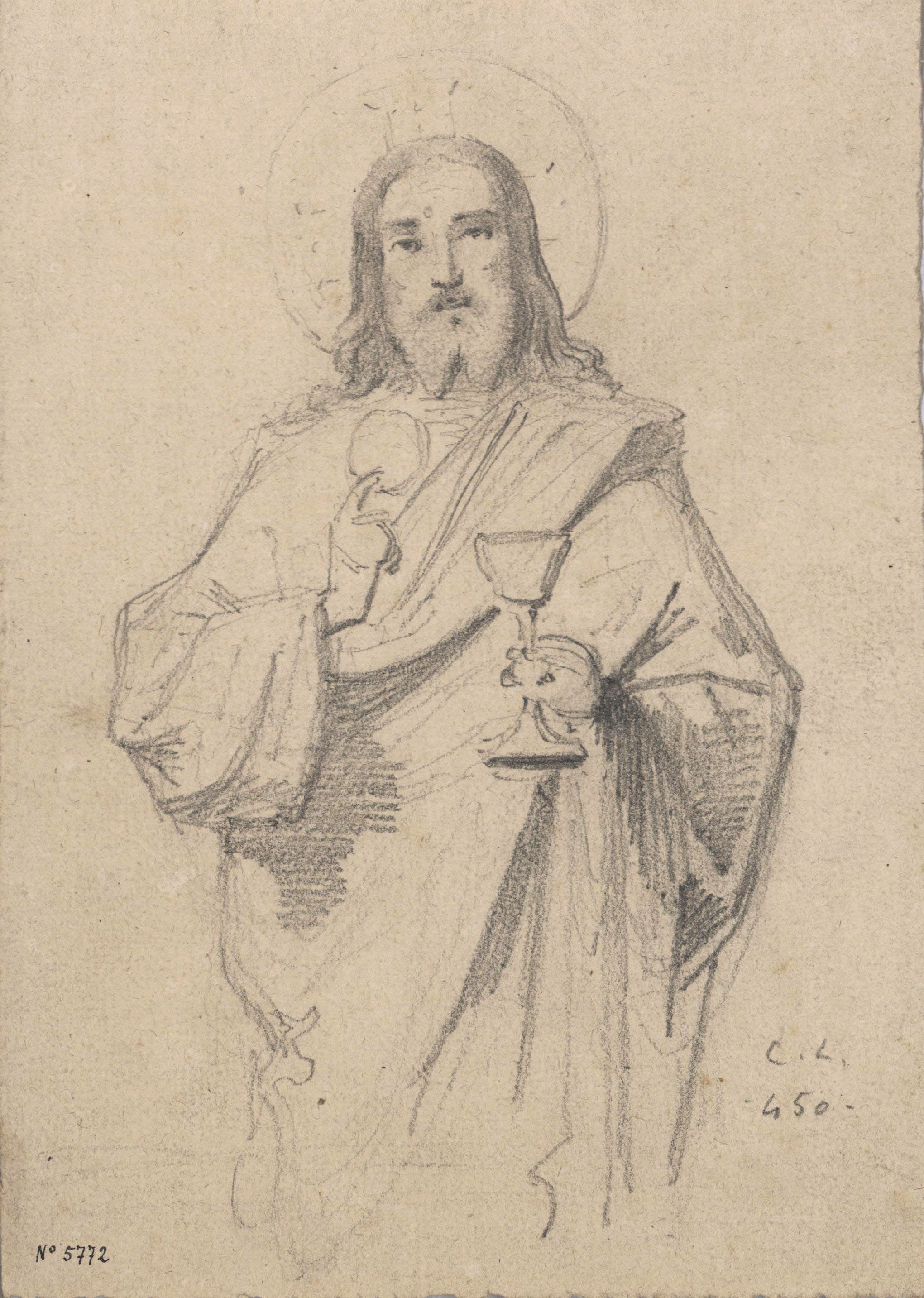 image for: Claudi Lorenzale - Jesucrist - Cap a 1850-1870