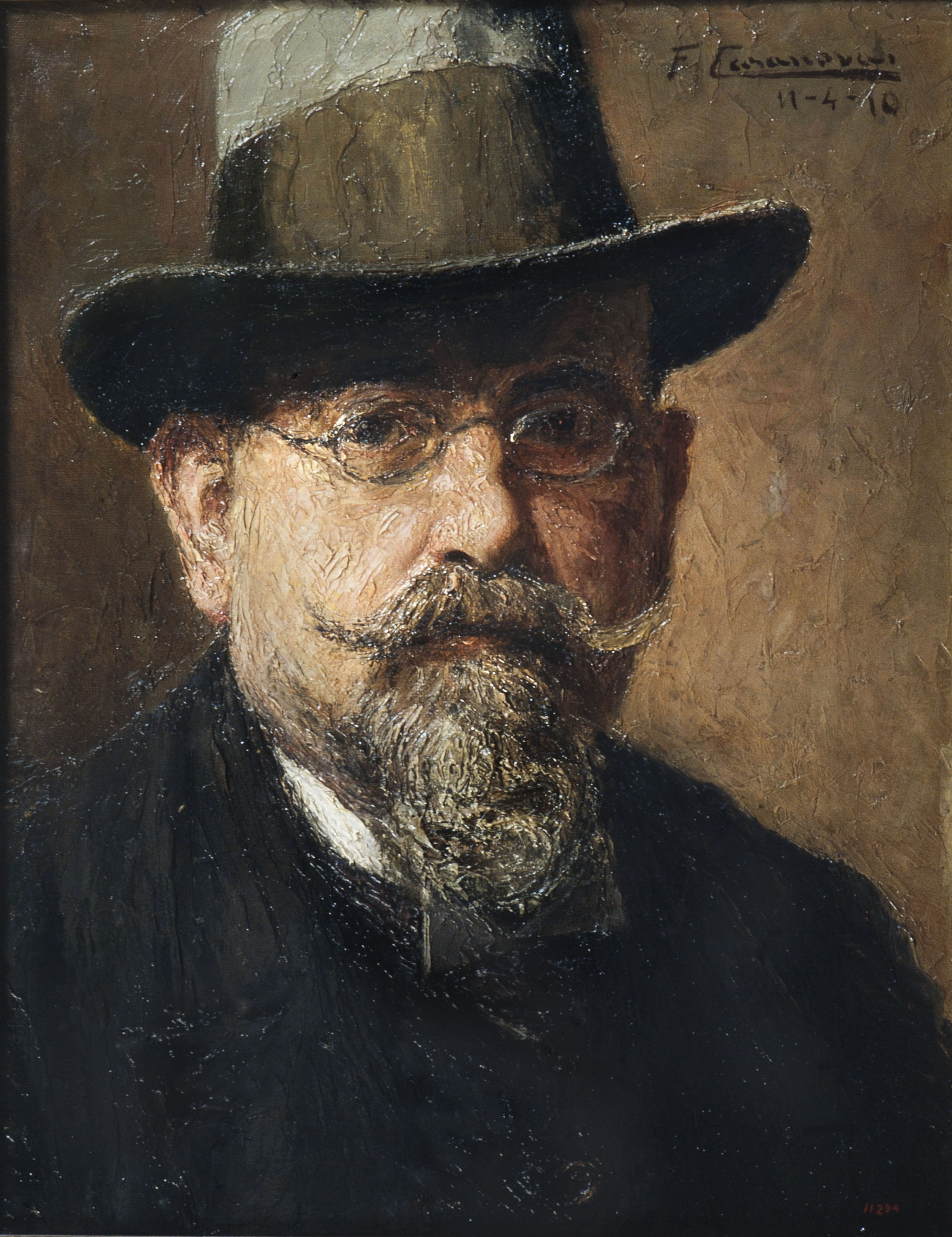 image for: Francesc Casanovas Gorchs - Autoretrat - 1910