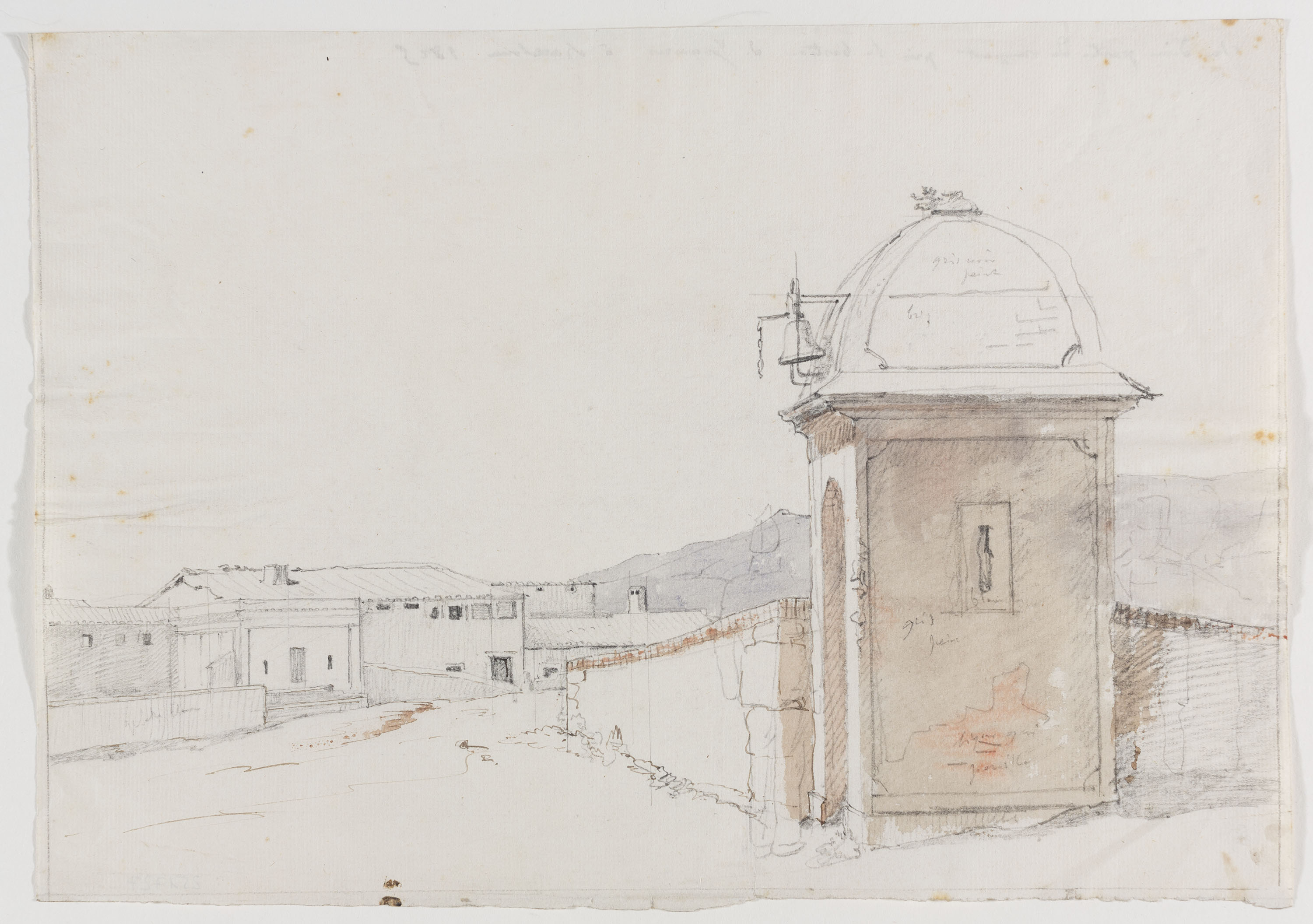 image for: Adolphe Hedwige Alphonse Delamare - Muralla de Barcelona. Baluard de Jonqueres - 1825