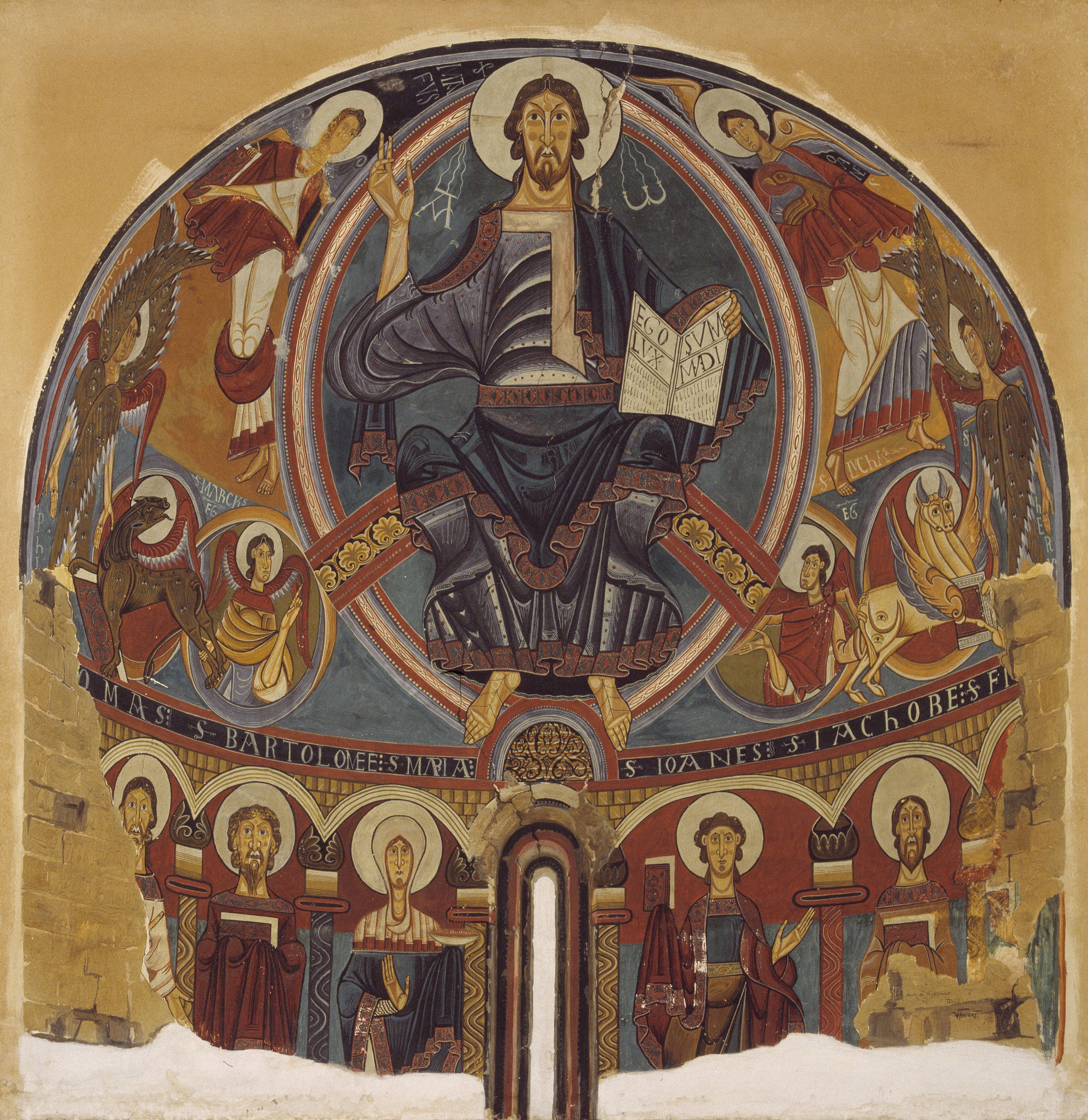 image for: Joan Vallhonrat - Reproducció de les pintures de l'absis de Sant Climent de Taüll - 1908
