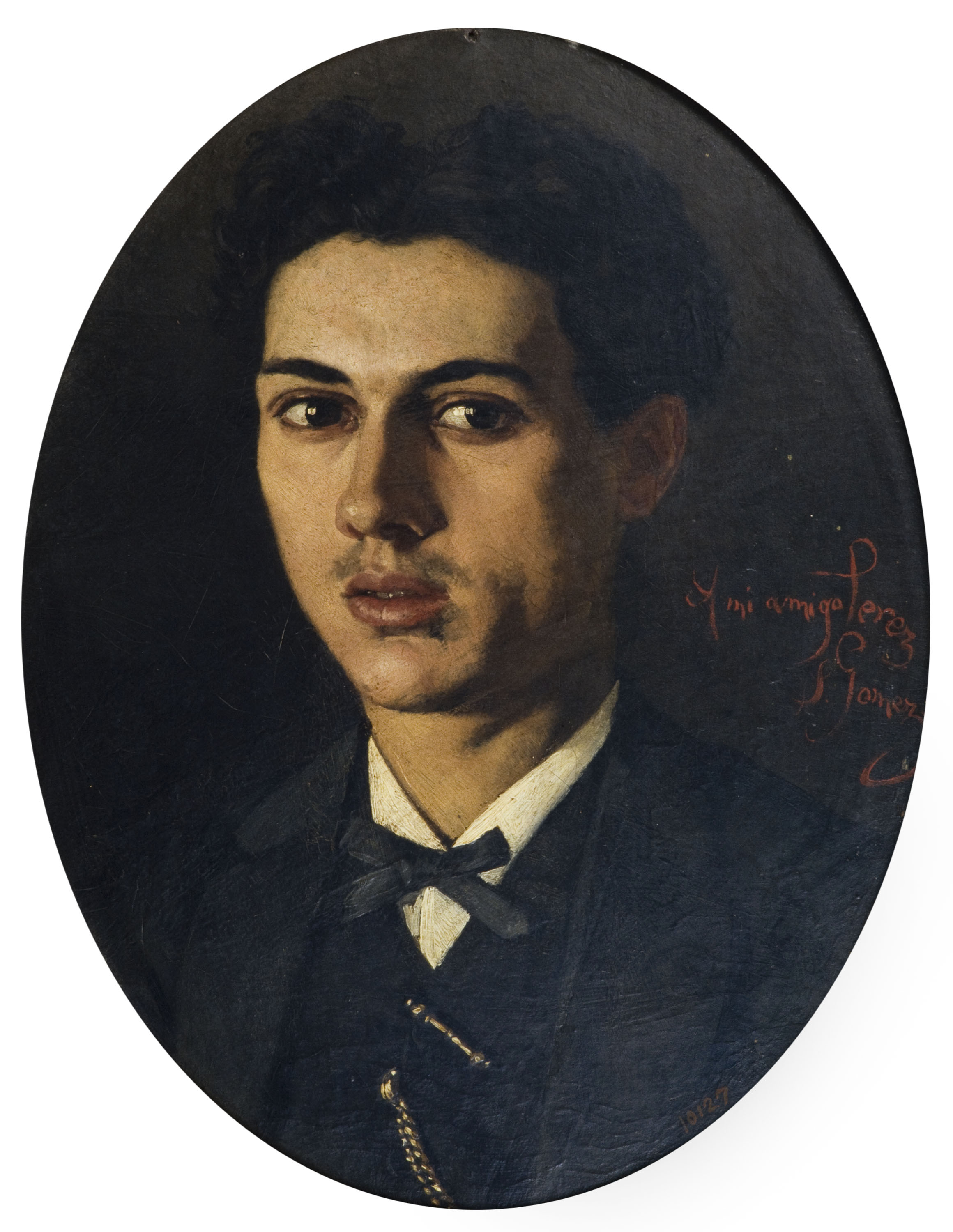 image for: Simó Gómez - Retrat del gravador J. Pérez - Cap a 1870-1873