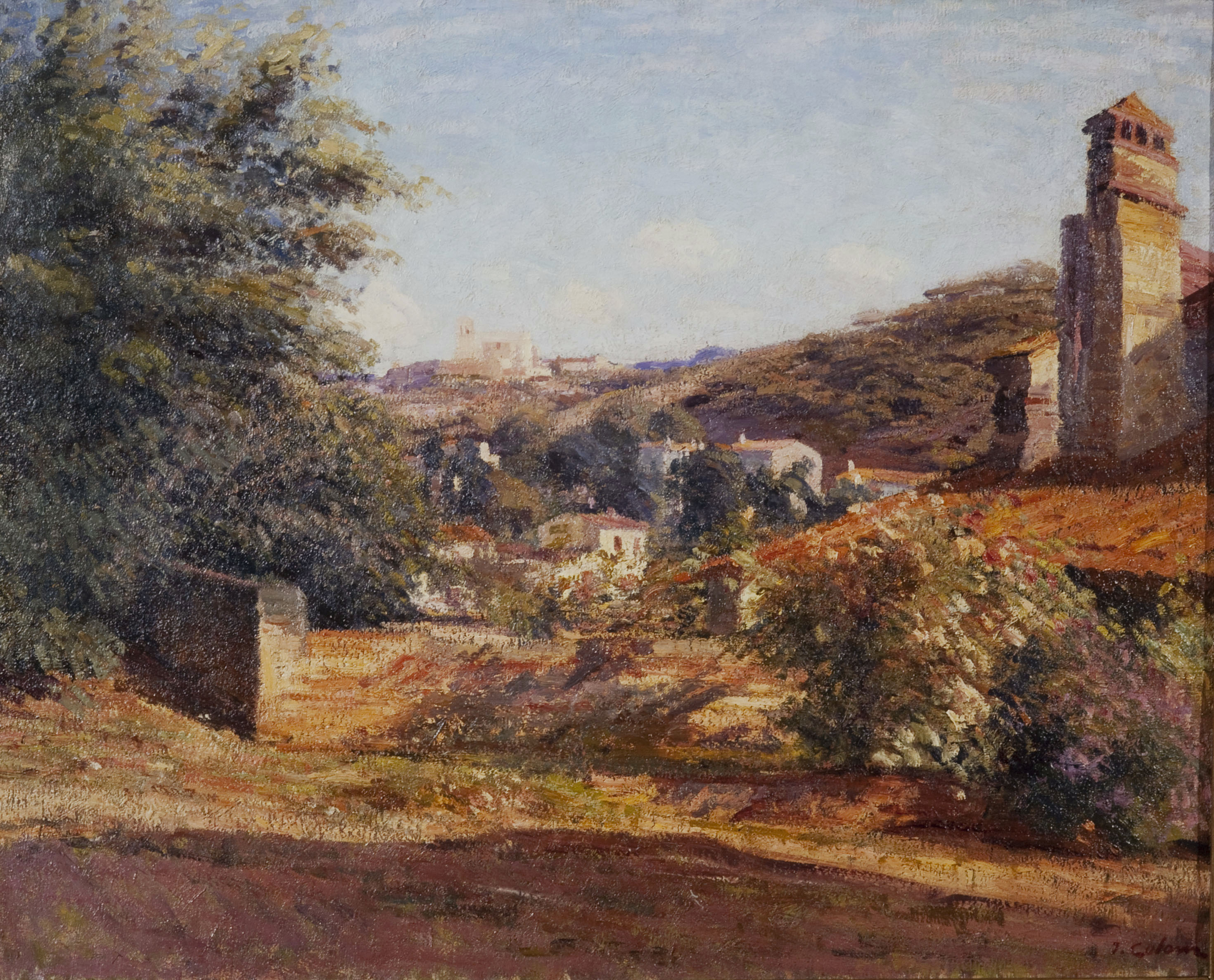image for: Joan Colom Agustí - Paisatge (Sant Andreu de Llavaneres) - Posterior a 1922