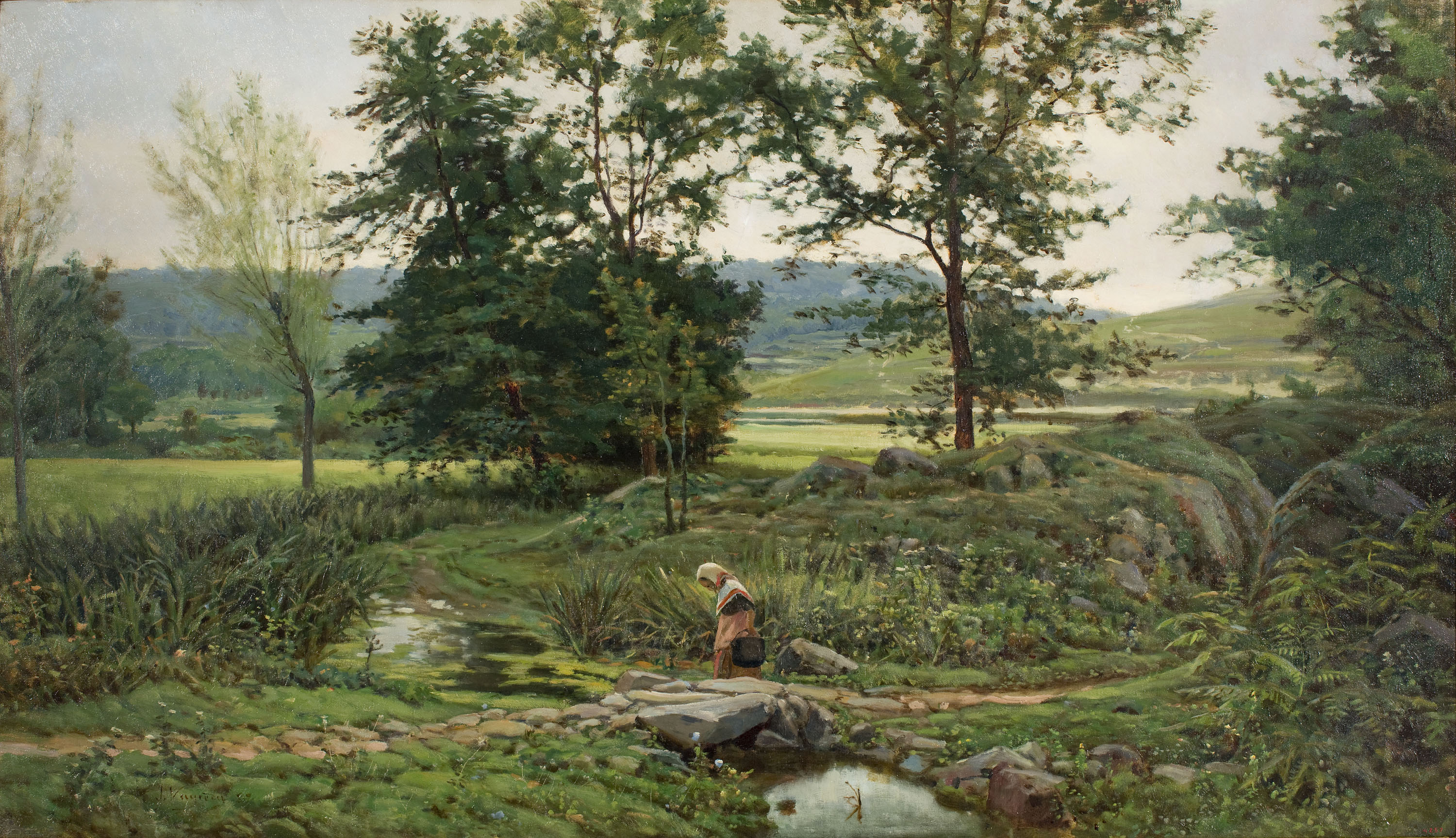 image for: Joaquim Vayreda - Paisatge dels voltants d'Olot - 1889