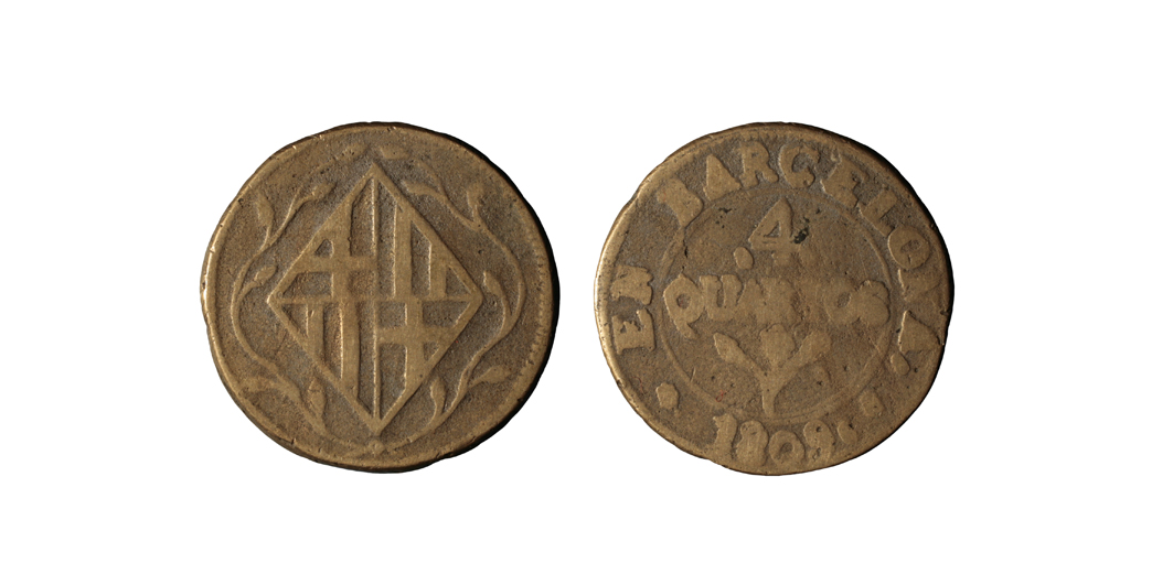 Ocupació francesa - 4 quartos - 1809 image for: Ocupació francesa - 4 quartos - 1809