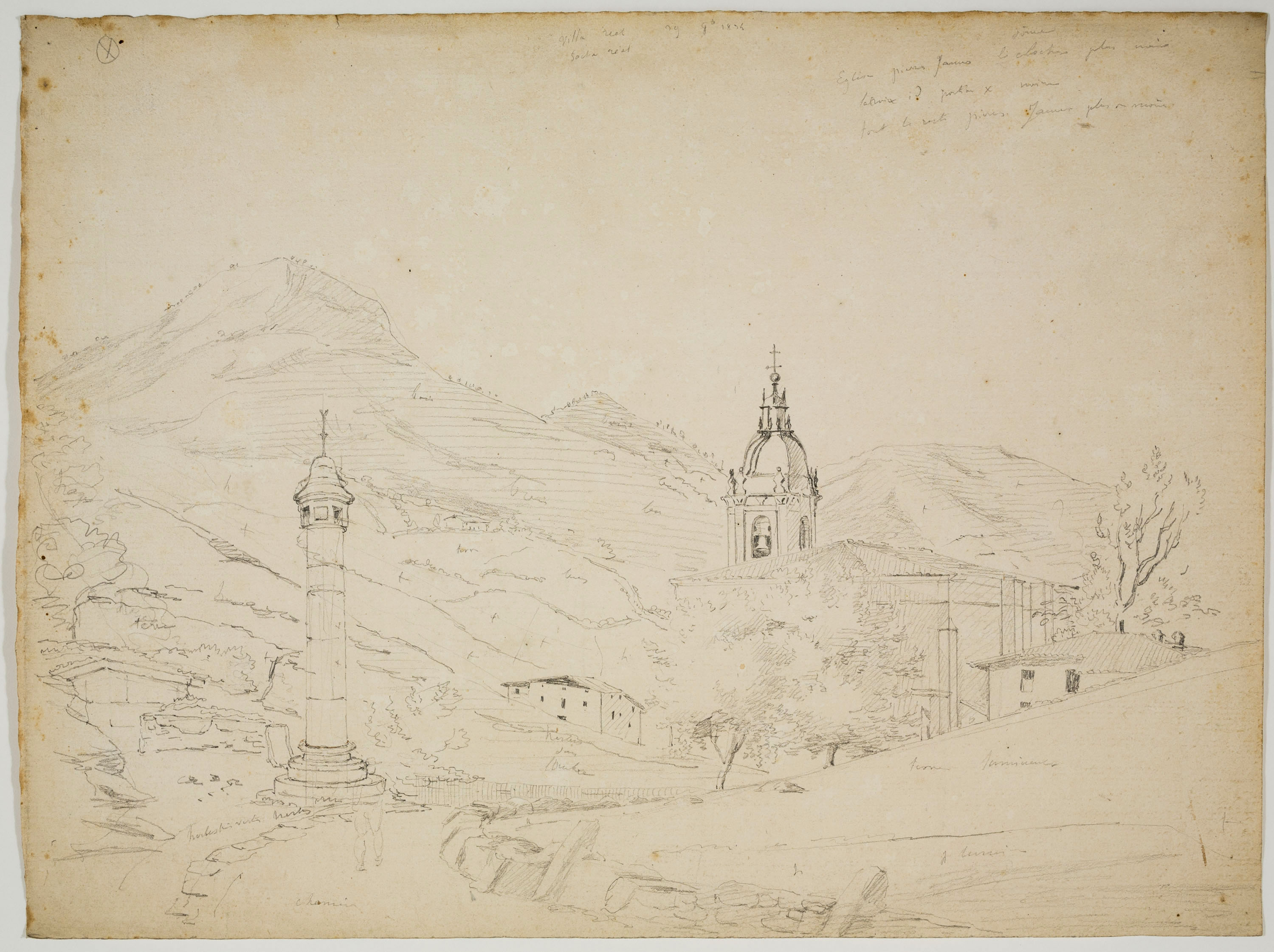 image for: Adolphe Hedwige Alphonse Delamare - Villareal de Urrechua a Guipúscoa - 29 d’octubre 1824