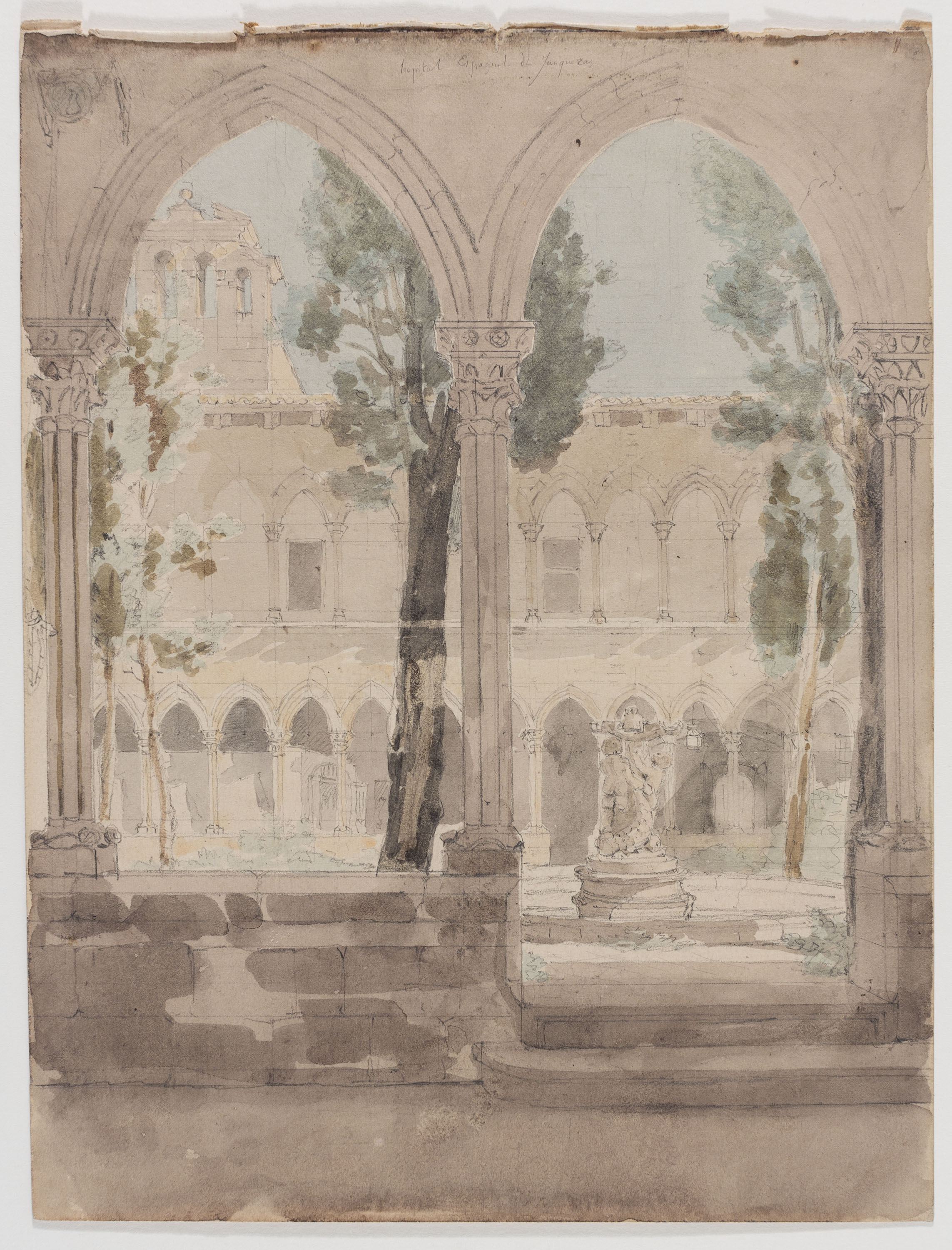 image for: Adolphe Hedwige Alphonse Delamare - Claustre del monestir de Santa Maria de Jonqueres a Barcelona - Cap a 1827