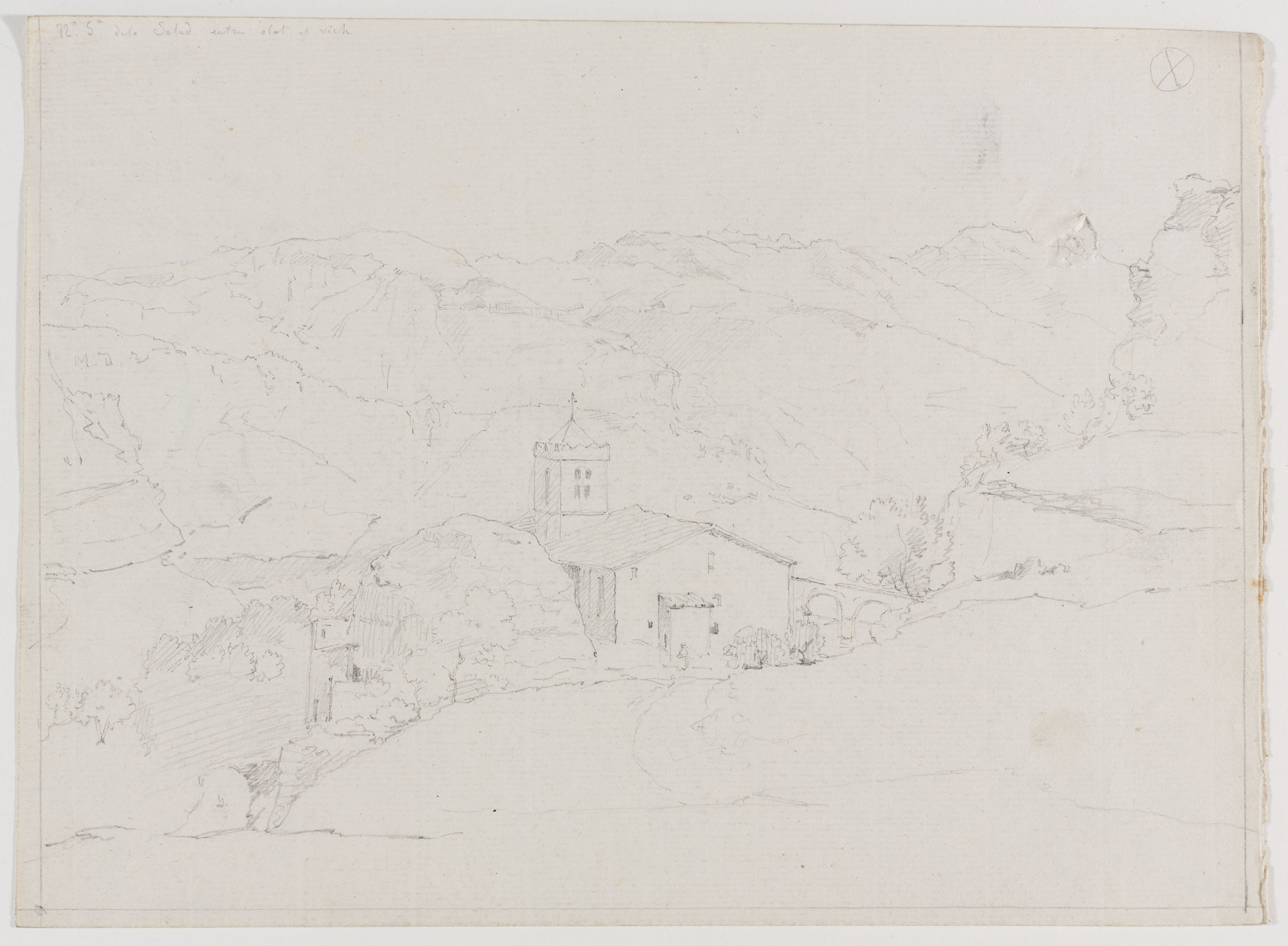 image for: Adolphe Hedwige Alphonse Delamare - Santuari de la Salut a Sant Feliu de Pallerols - 6 d’agost 1826