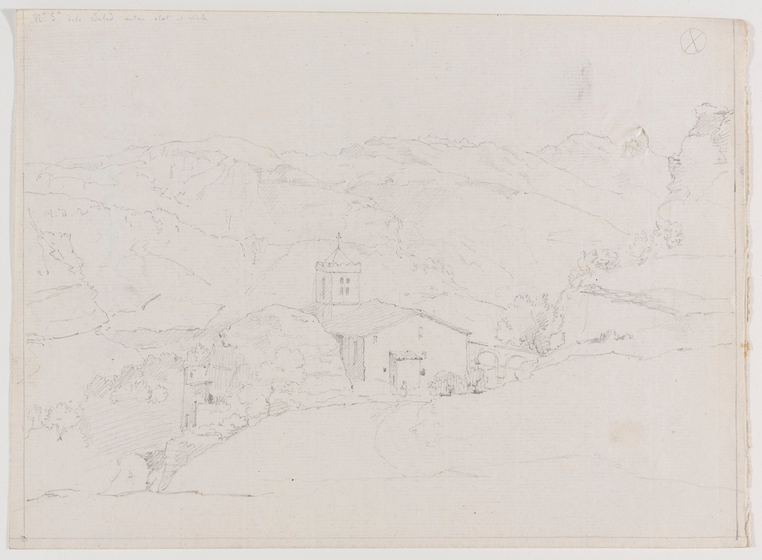 image for: Adolphe Hedwige Alphonse Delamare - Santuari de la Salut a Sant Feliu de Pallerols - 6 d’agost 1826