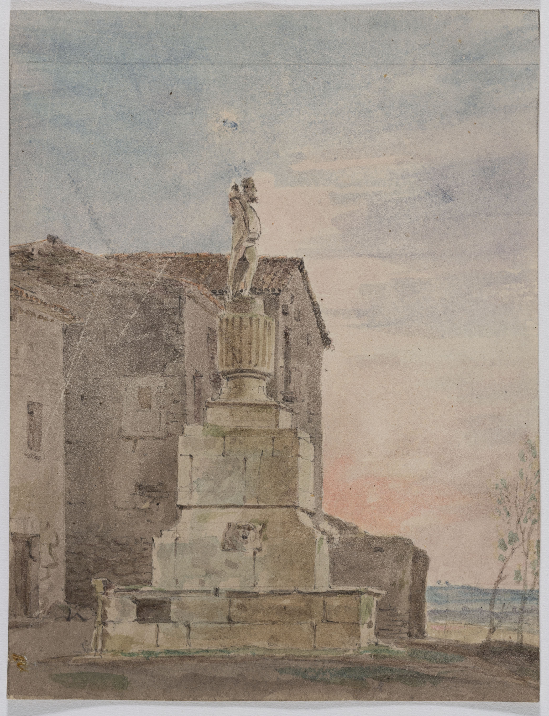 image for: Adolphe Hedwige Alphonse Delamare - Font del rei (?) a Tàrrega - Divendres 24 de desembre de 1824