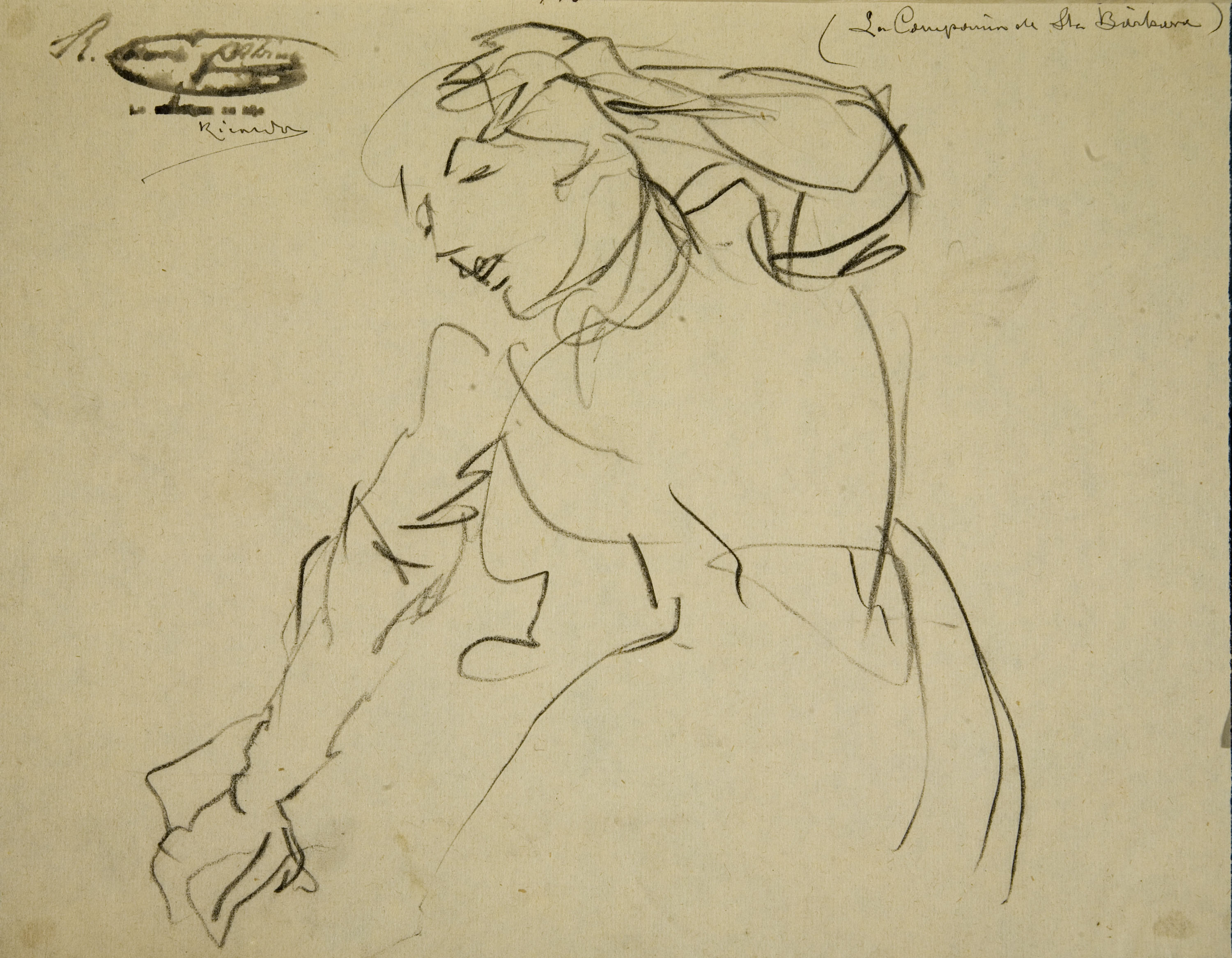 image for: Ramon Martí i Alsina - Estudi de dona per al quadre 