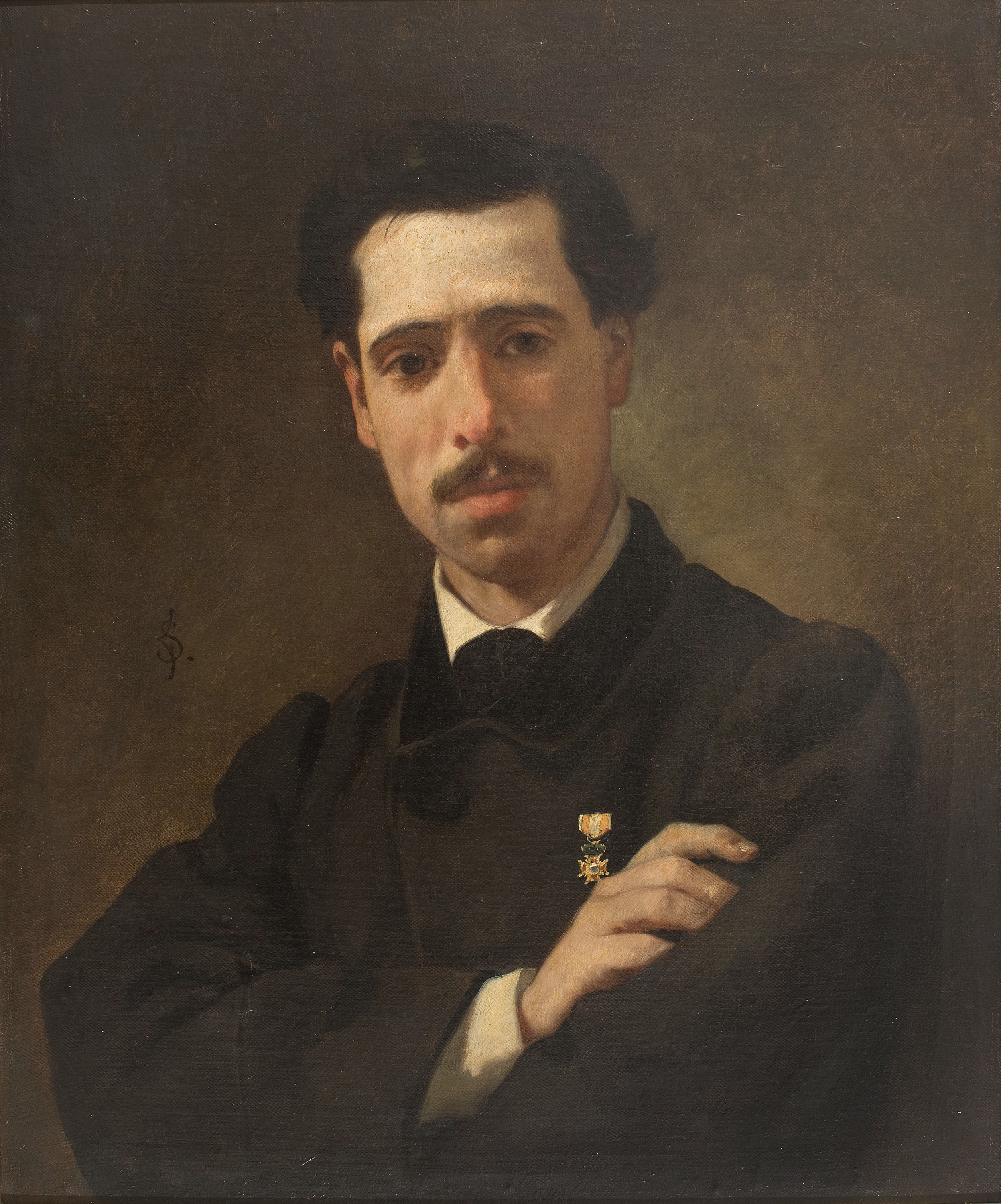 image for: Francesc Sans Cabot - Retrat de l'escultor Venanci Vallmitjana - Cap a 1865