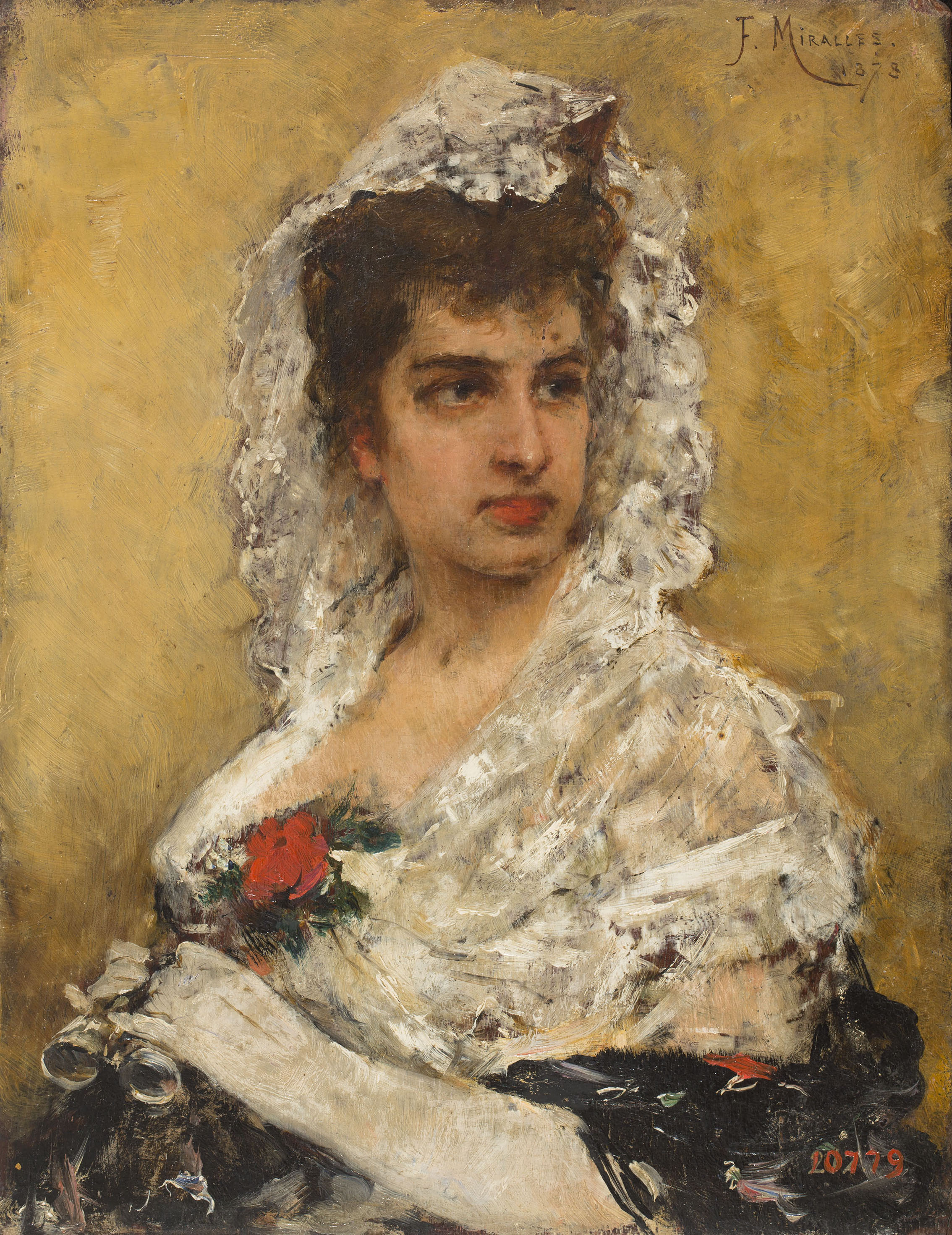 image for: Francesc Miralles - Estudi de cap (retrat d'Adela Morera de Torrella) - 1878