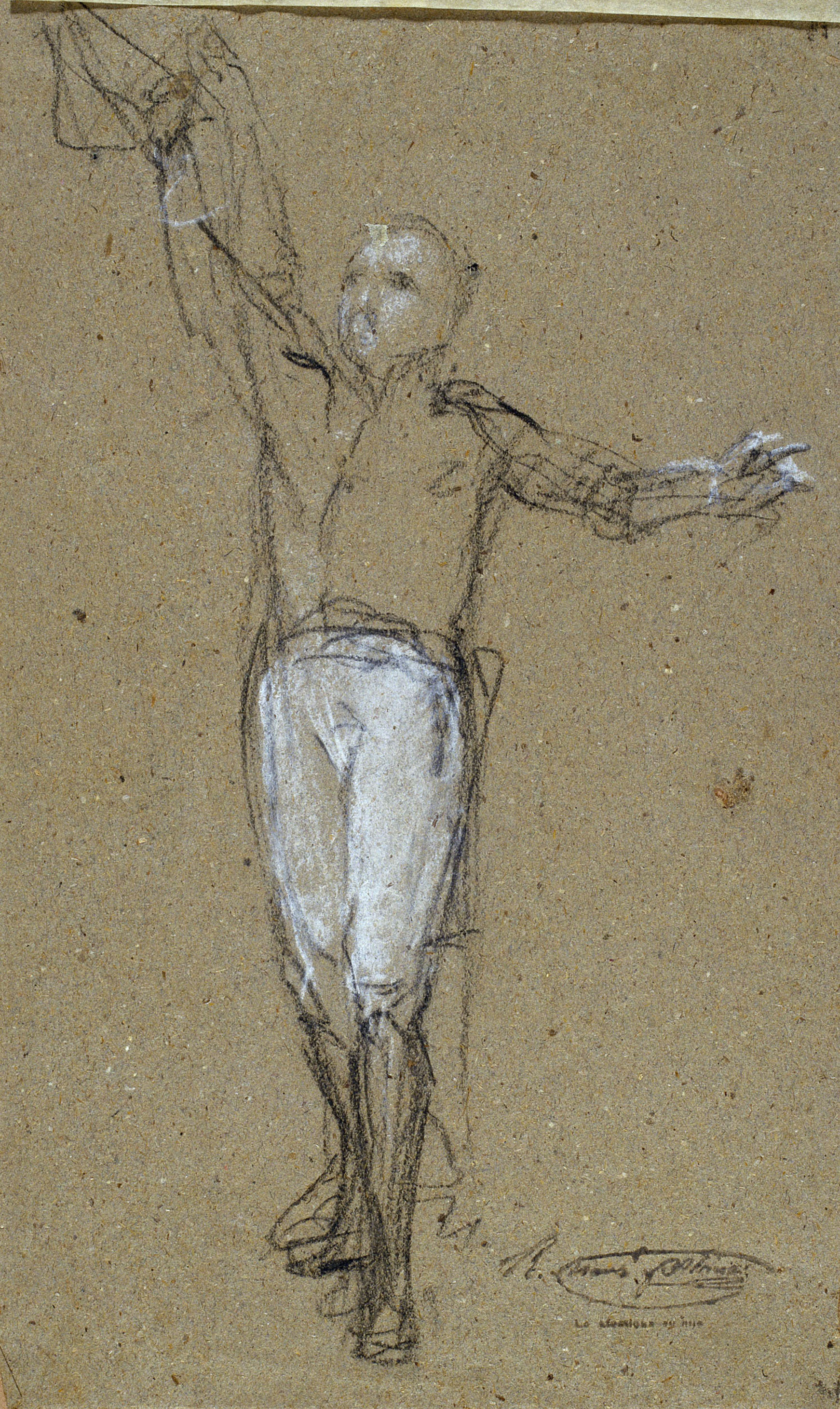 Ramon Martí i Alsina - Figura del general Álvarez de Castro per al quadre  image for: Ramon Martí i Alsina - Figura del general Álvarez de Castro per al quadre