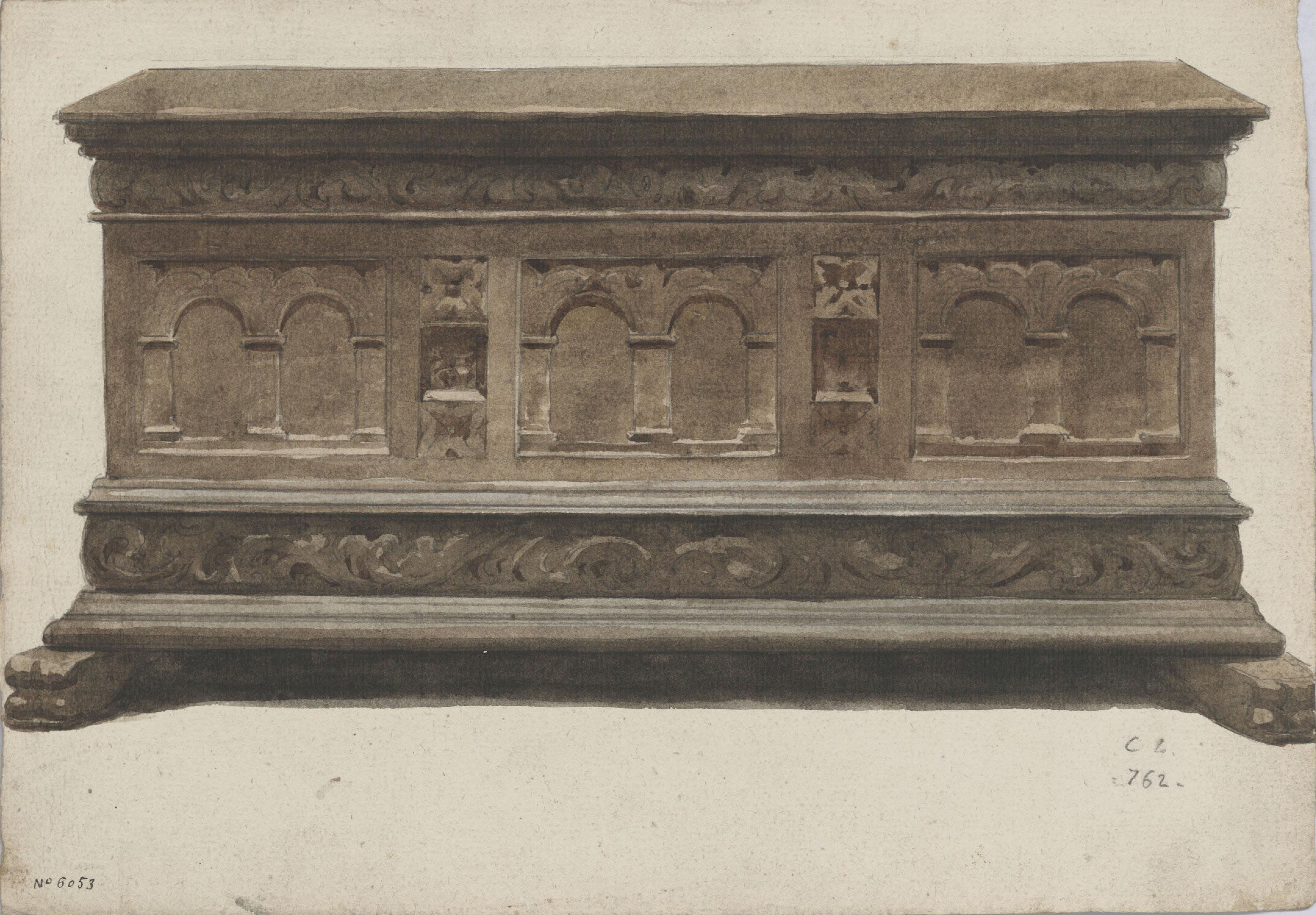 image for: Claudi Lorenzale - Arqueta romànica - Cap a 1840-1860
