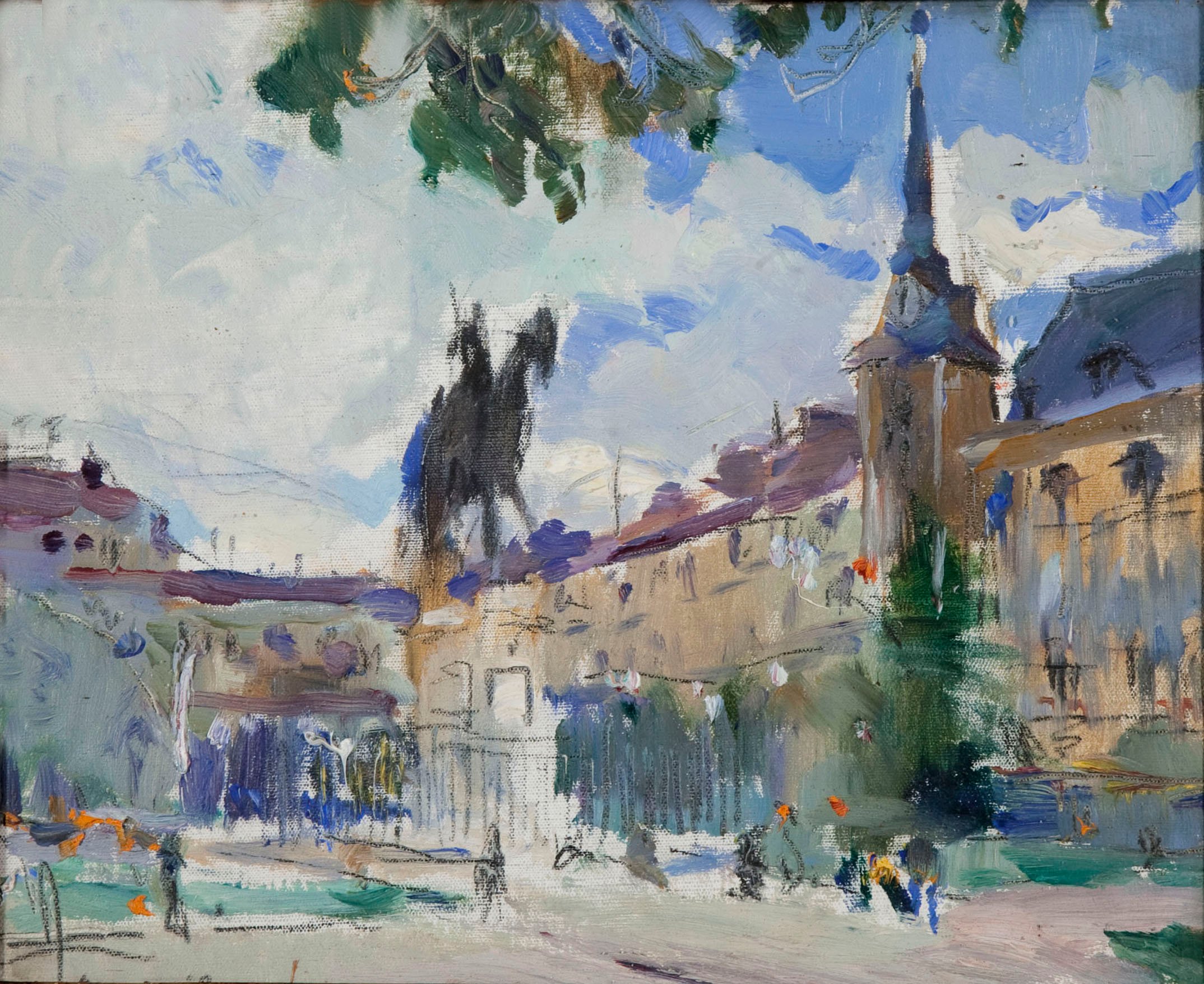 image for: Joaquim Mir - Vista de la «Plaza Mayor» de Madrid - Madrid, 1926