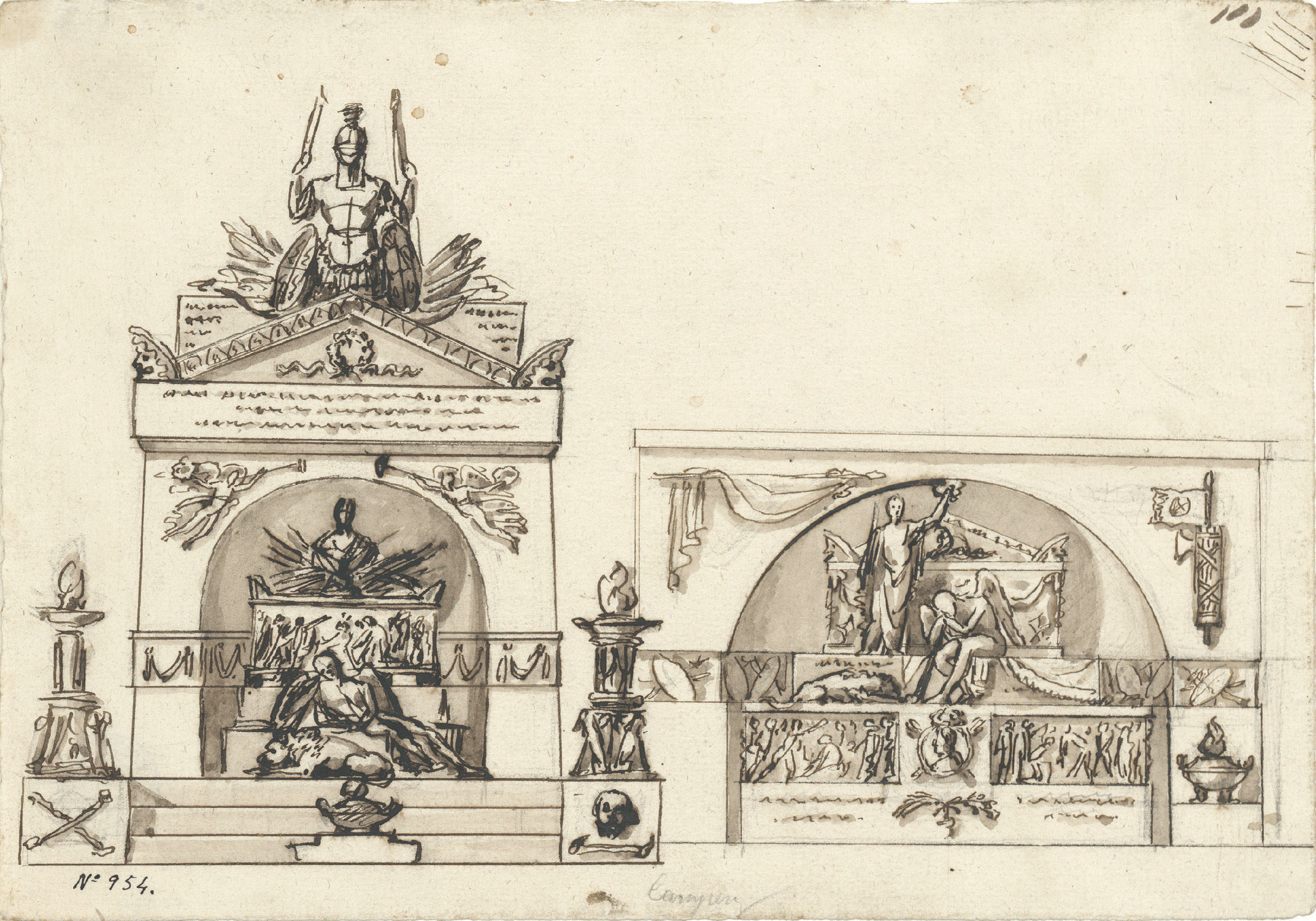 image for: Damià Campeny - Projectes de monument funerari - Cap a 1805-1810