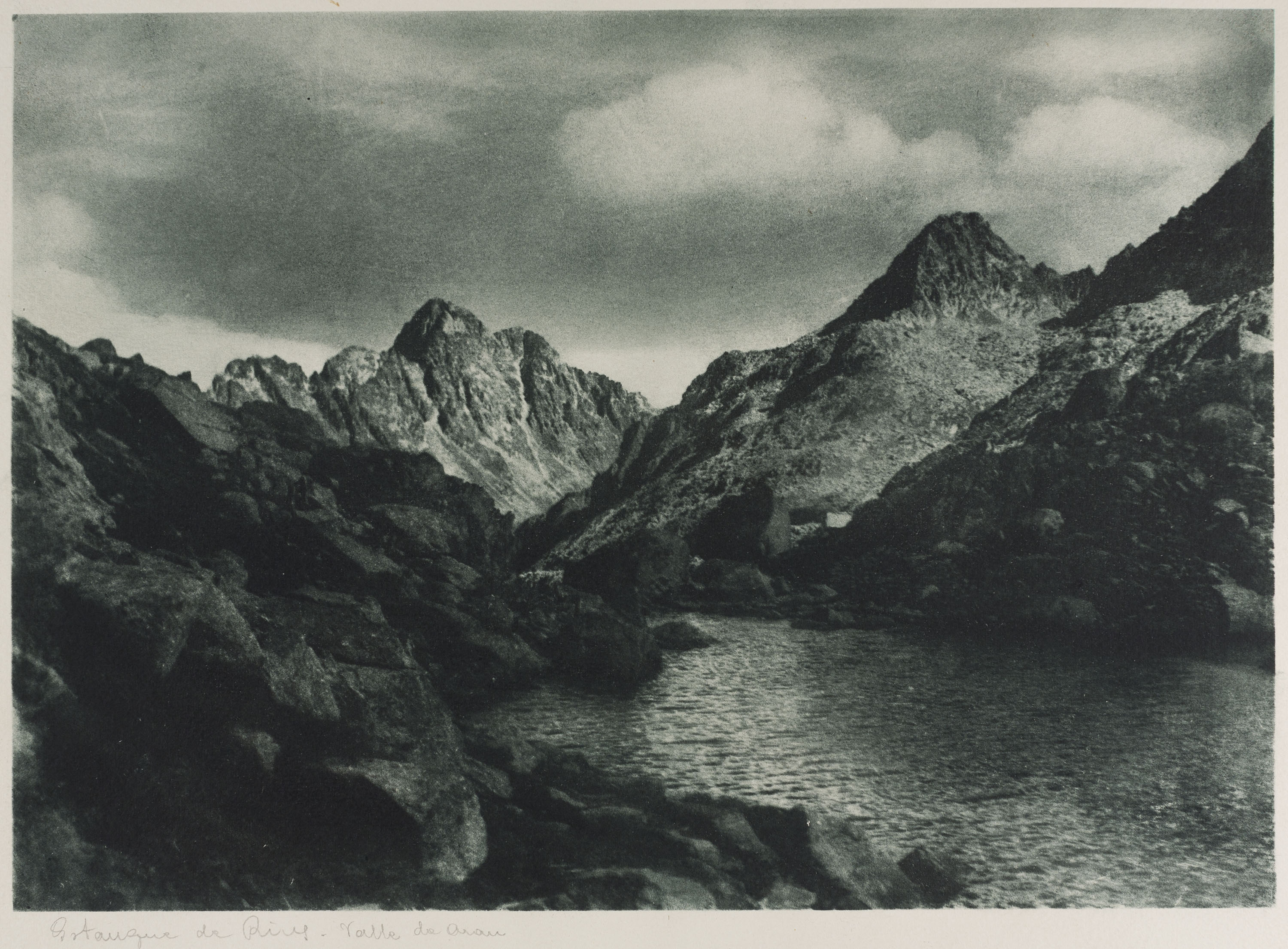 Josep Maria Casals i Ariet - Estany de Rius (Vall d'Aran) - Cap a 1934 image for: Josep Maria Casals i Ariet - Estany de Rius (Vall d'Aran) - Cap a 1934