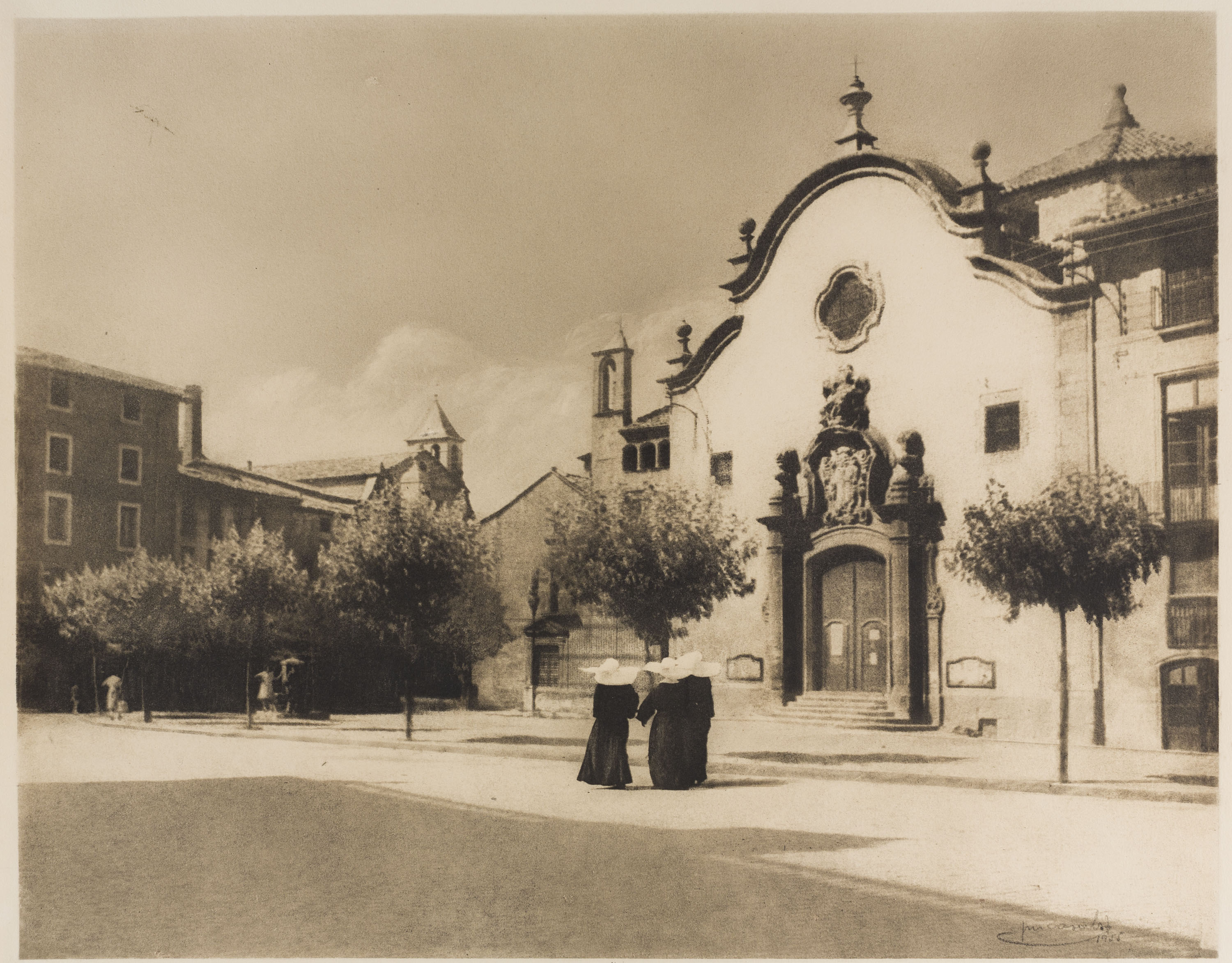 Josep Maria Casals i Ariet - Església de l'hospital de la Santa Creu (Vic) - 1955 image for: Josep Maria Casals i Ariet - Església de l'hospital de la Santa Creu (Vic) - 1955