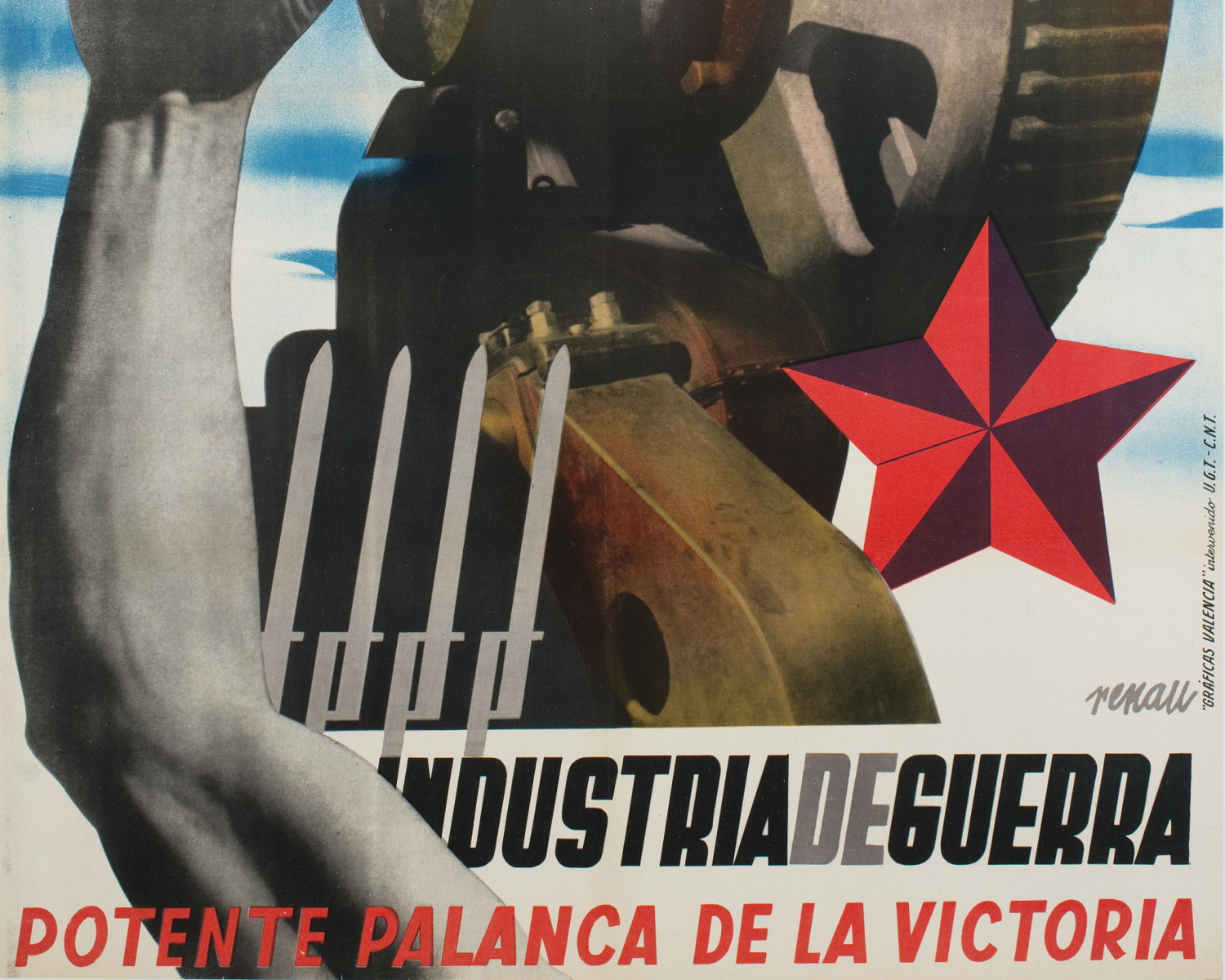 Guia temàtica de cartells de la guerra civil - Industria de guerra. Potente palanca de la victoria