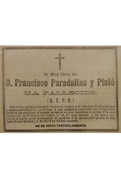 Esquela Paradaltas