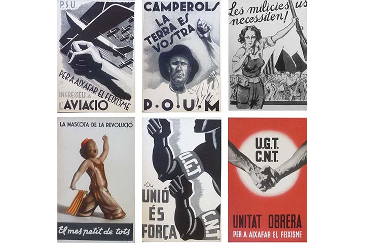 Col·lecció de targetes postals de cartells antifeixistes editades pel Comissariat de Propaganda. Barcelona: Comissariat de Propaganda de la Generalitat de Catalunya, [ca. 1936]