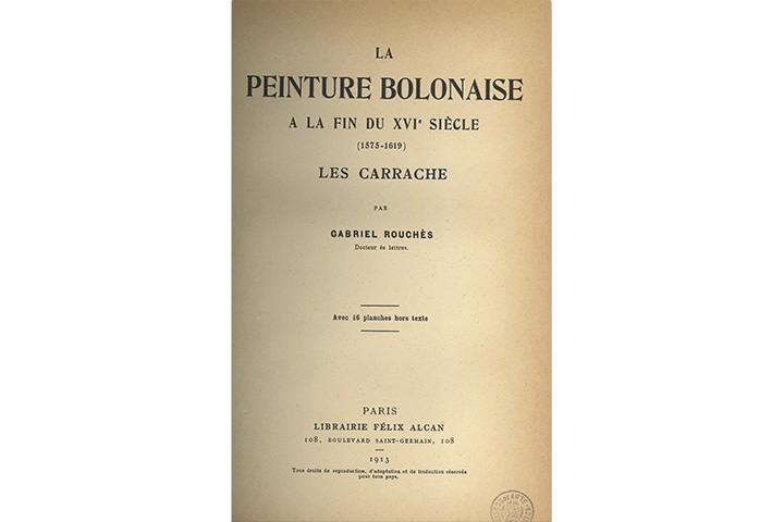 La peinture bolonaise à la fin du XVIe siècle: (1575-1619): les Carraches
