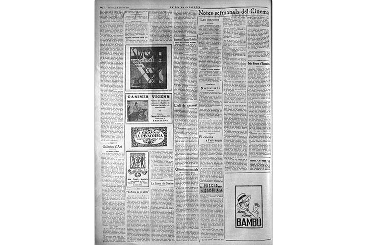[Federico García Lorca. Exposicions Galerías Dalmau, Barcelona]