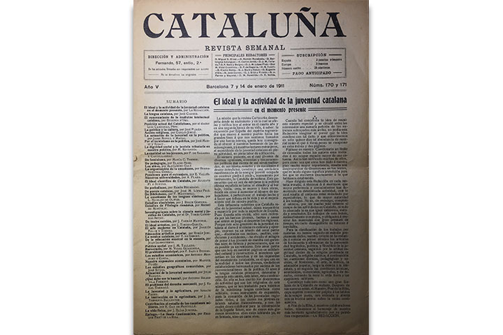 La Cataluña: revista semanal