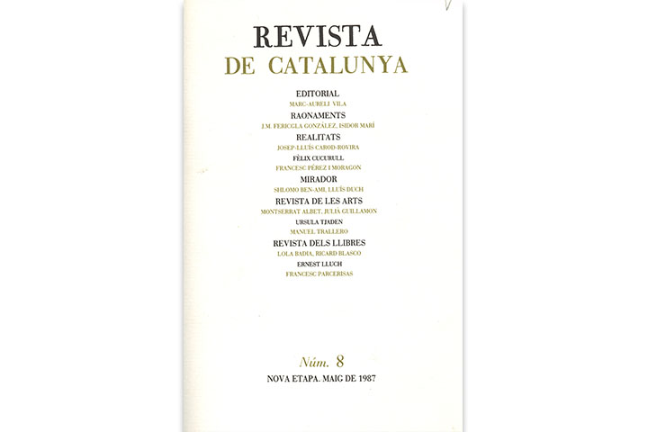 Revista de Catalunya Revista de Catalunya