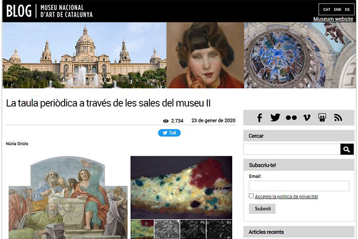 La taula periòdica a través de les sales del museu II
