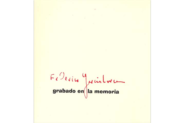 Federico García Lorca: grabado en la memoria