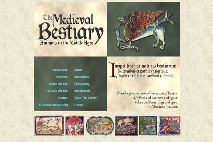 The Medieval Bestiar: animals in the Middle Ages