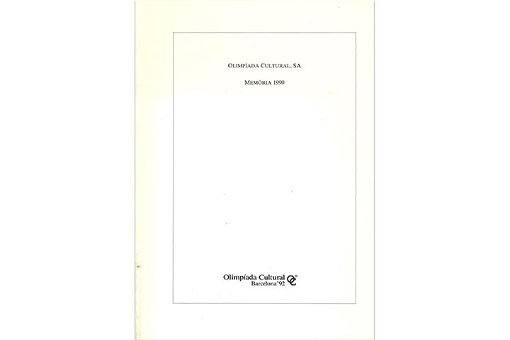 Olimpíada Cultural, S. A.: memòria 1990