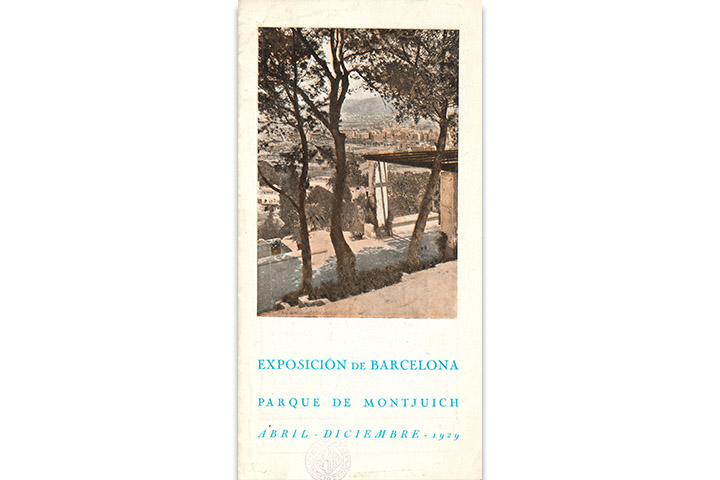 Exposición de Barcelona, parque de Montjuich, abril-diciembre 1929