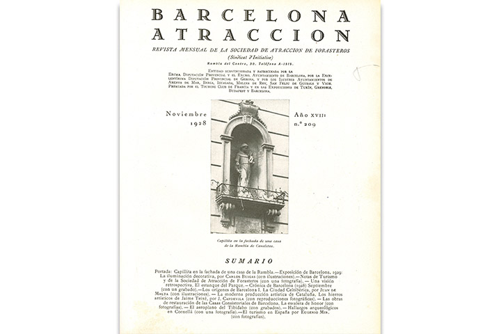 Barcelona atracción: revista mensual de la Sociedad de Atracción de Forasteros Barcelona atracción: revista mensual de la Sociedad de Atracción de Forasteros