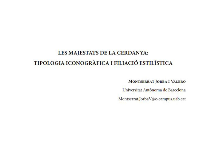 Les Majestats de la Cerdanya, Tipologia iconogràfica i filiació estilística