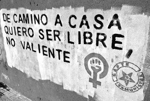 Pintada De camino a casa quiero ser libre