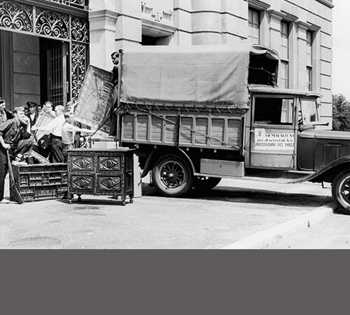 Trasllat de les obres del Museu Nacional el 1936 Trasllat de les obres del Museu Nacional el 1936