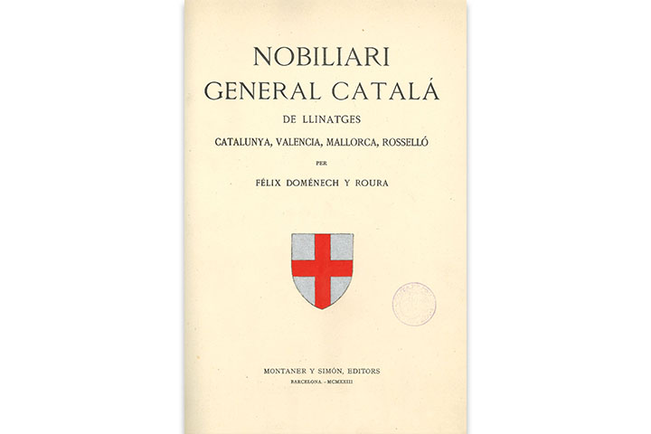 Nobiliari general català de llinatges Nobiliari general català de llinatges