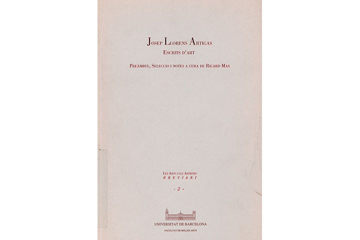 Josep Llorens Artigas: escrits d’art Josep Llorens Artigas: escrits d’art