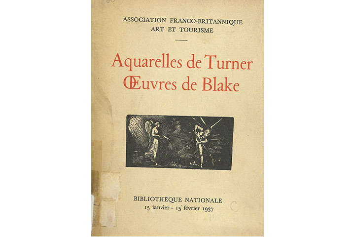 Aquarelles de Turner, oeuvres de Blake