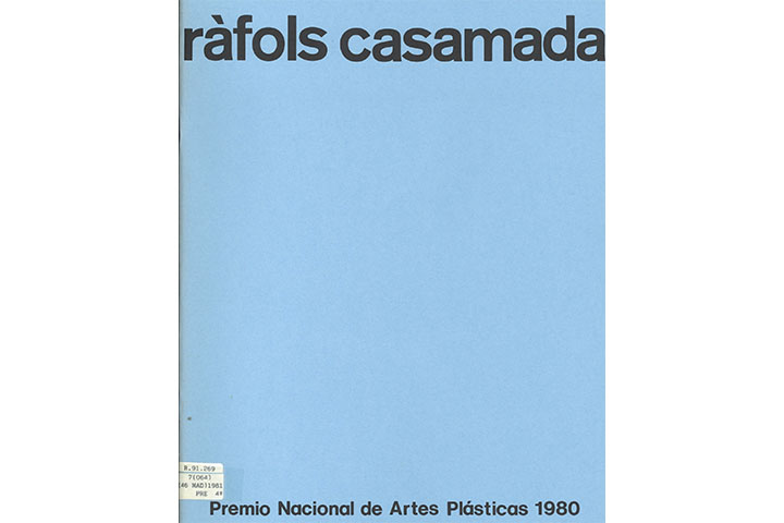 Premio Nacional de Artes Plásticas 1980: M. Boix, Caneja, Cumella, M. Chirino, Ràfols Casamada, Carola Torres: Palacio de Velázquez, marzo-abril 1981, Madrid Premio Nacional de Artes Plásticas 1980: M. Boix, Caneja, Cumella, M. Chirino, Ràfols Casamada, Carola Torres: Palacio de Velázquez, marzo-abril 1981, Madrid