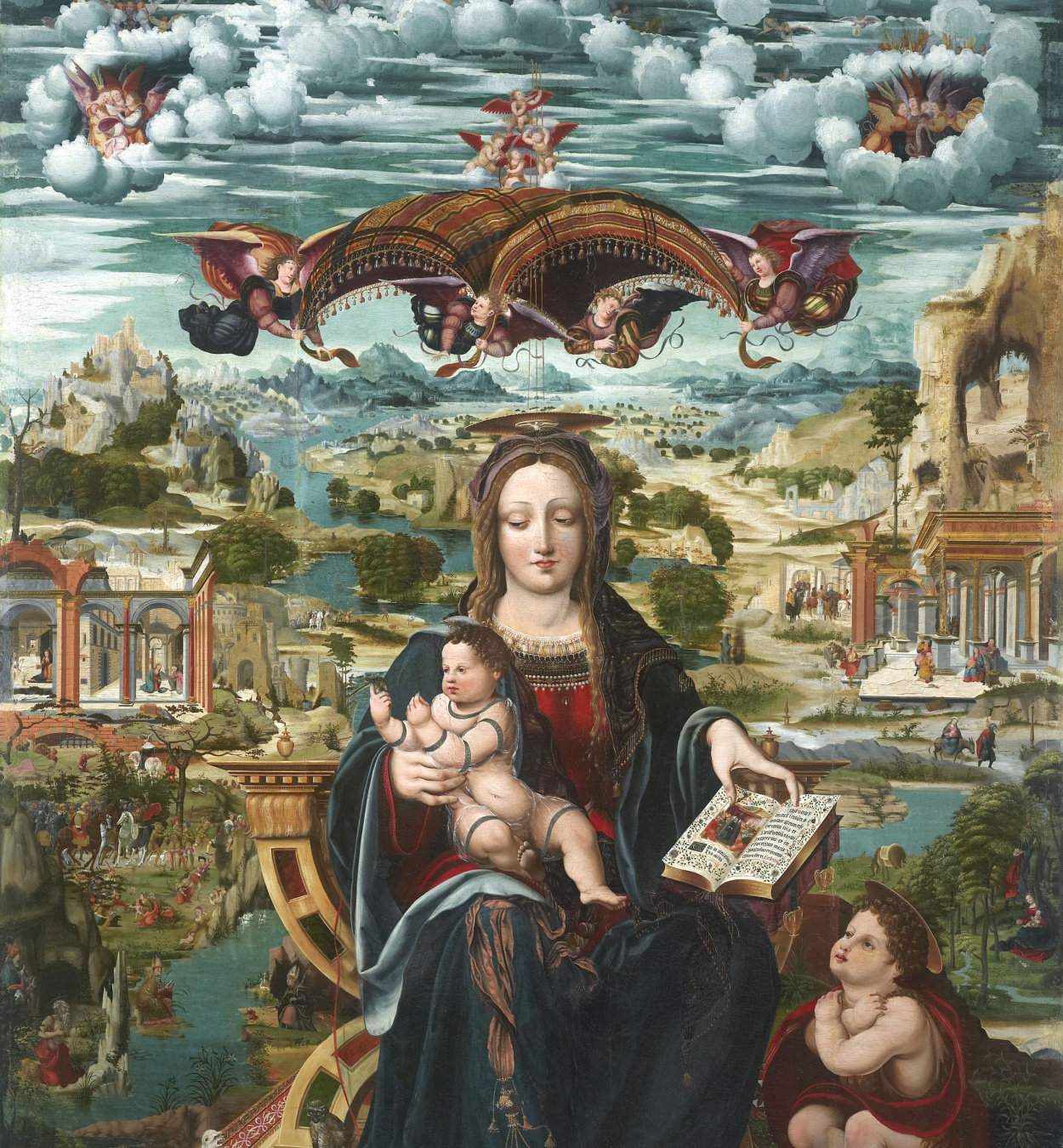 Mare de Déu amb el Nen i sant Joanet Joan de Burgunya - Mare de Déu amb el Nen i sant Joanet - Entre 1515-1525
