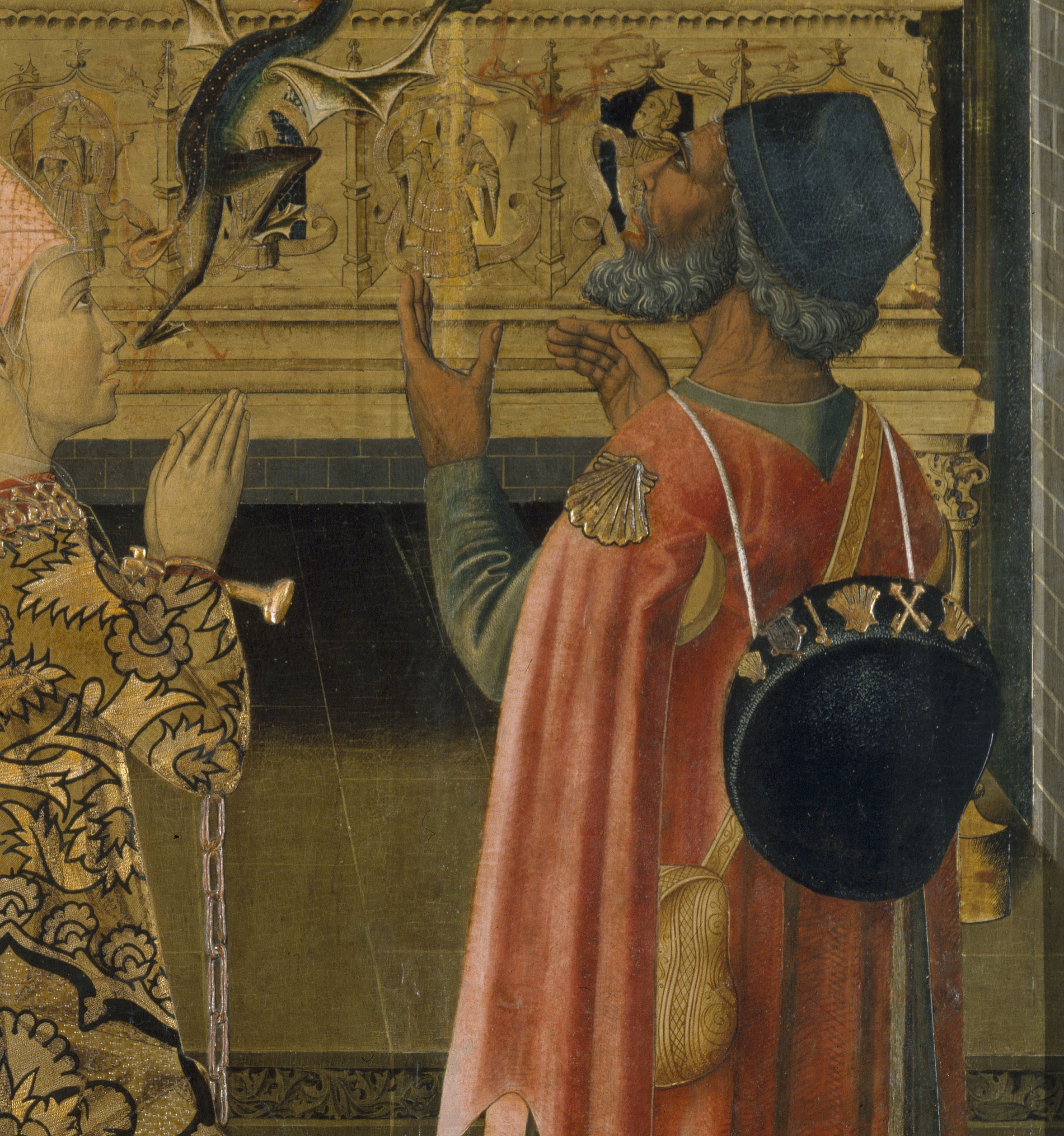 La princesa Eudoxia davant la tomba de Sant Esteve, Grup dels Vergós La princesa Eudoxia davant la tomba de Sant Esteve, Grup dels Vergós