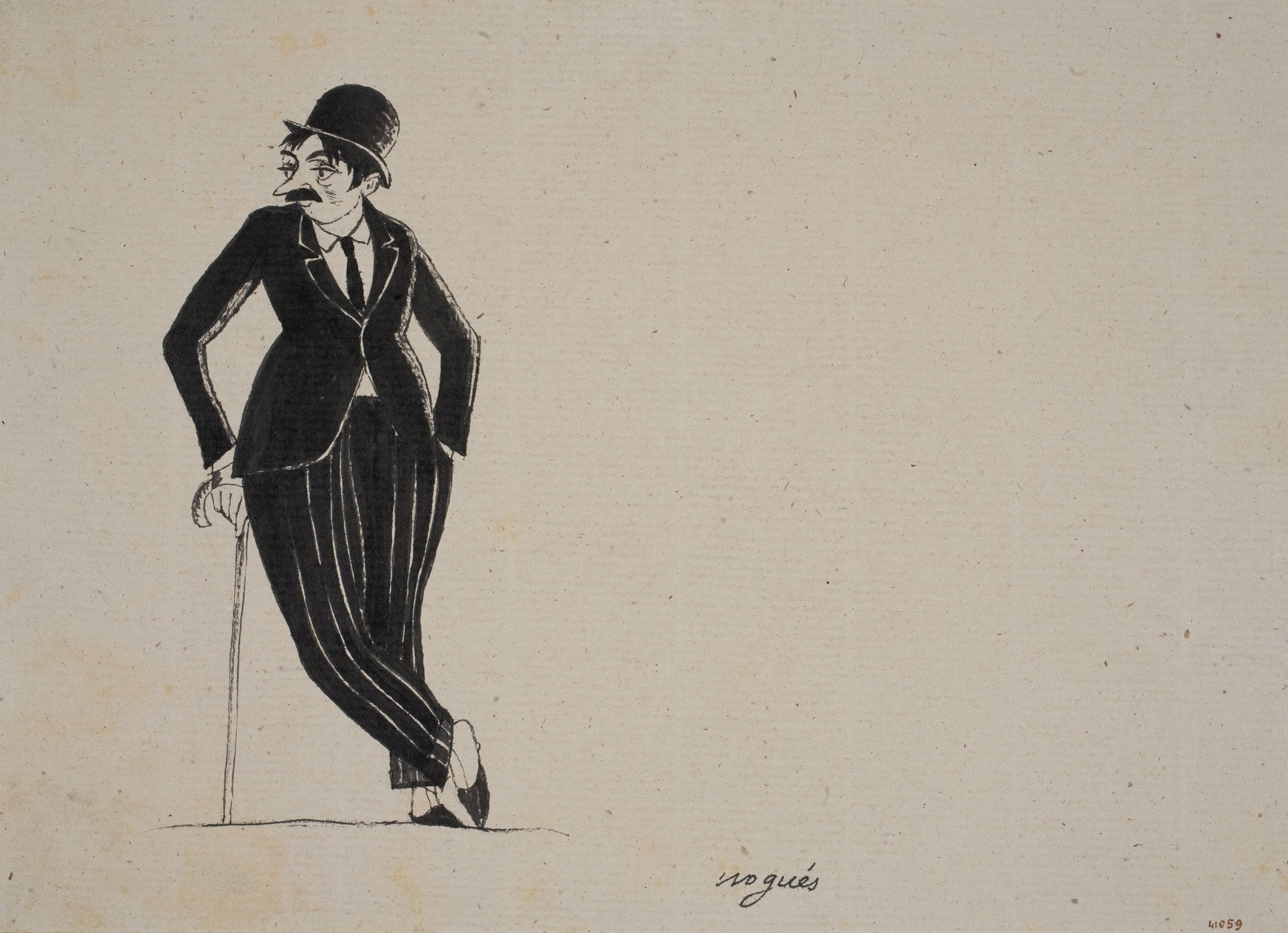 Xavier Nogués - Del senyor flamant  (il·lustració per a les «Sàtires» de Guerau de Liost) - Cap a 1927