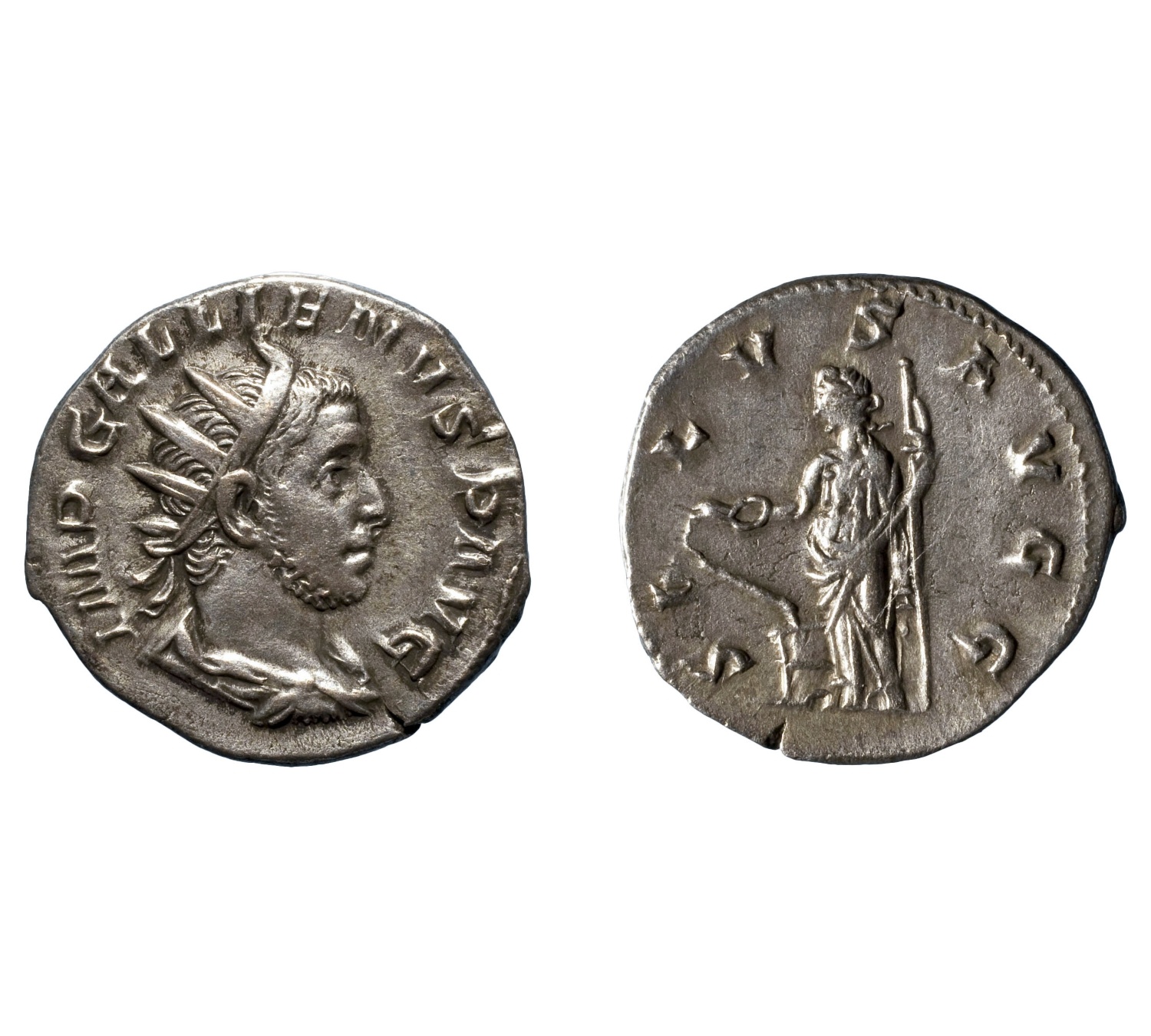 Gal·liè, antoninià de Milà, 257-258 (MNAC/GNC 101355-N) 