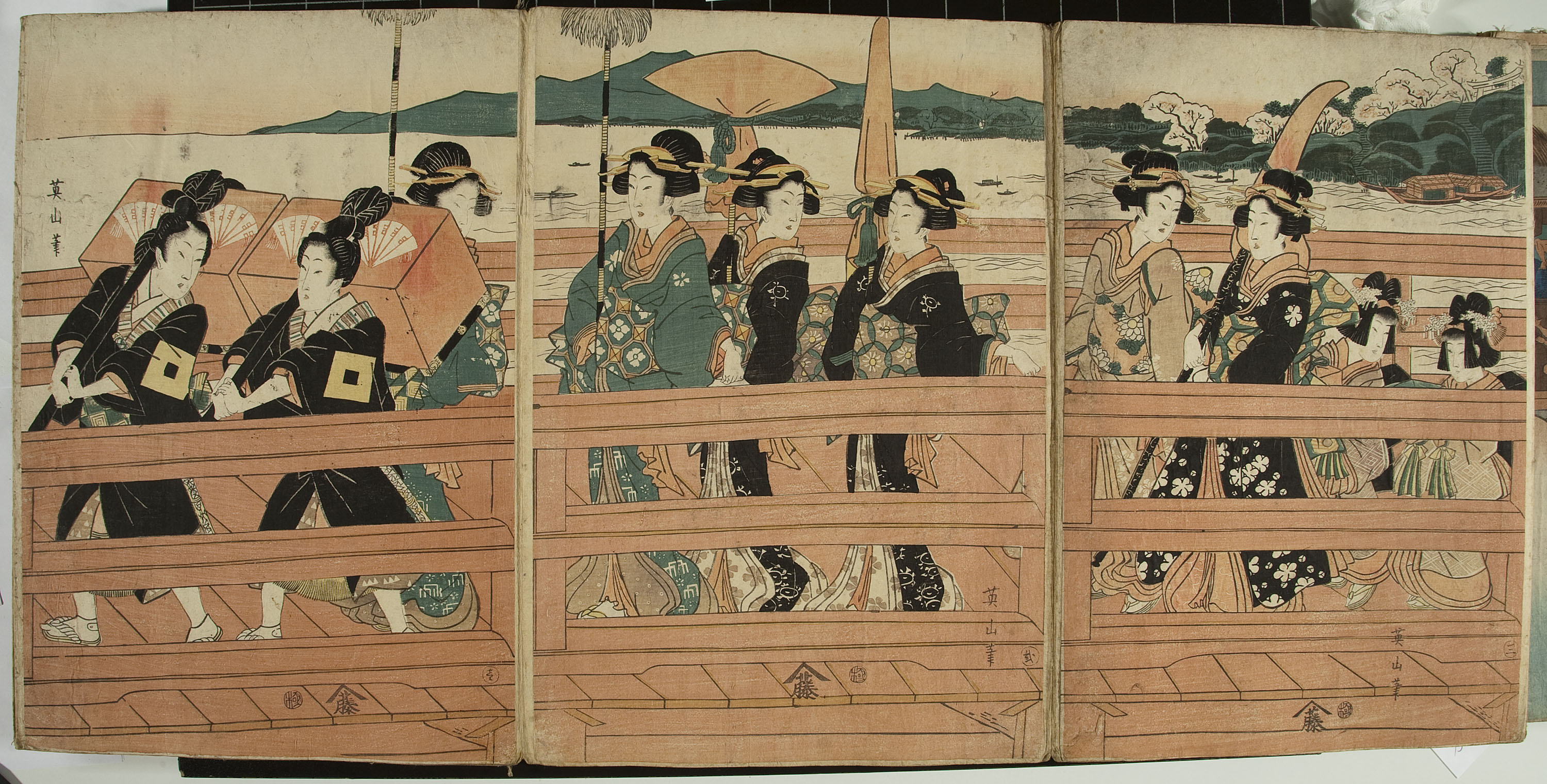 Utagawa Kunisada - Cortesanes (pentàmer) - Finals del segle XVIII – mitjan segle XIX [1]